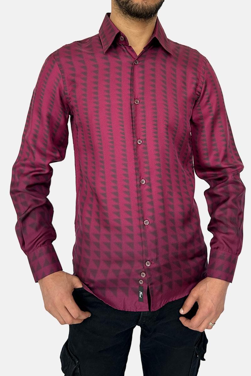 Chemises rouges pour hommes VERSACE