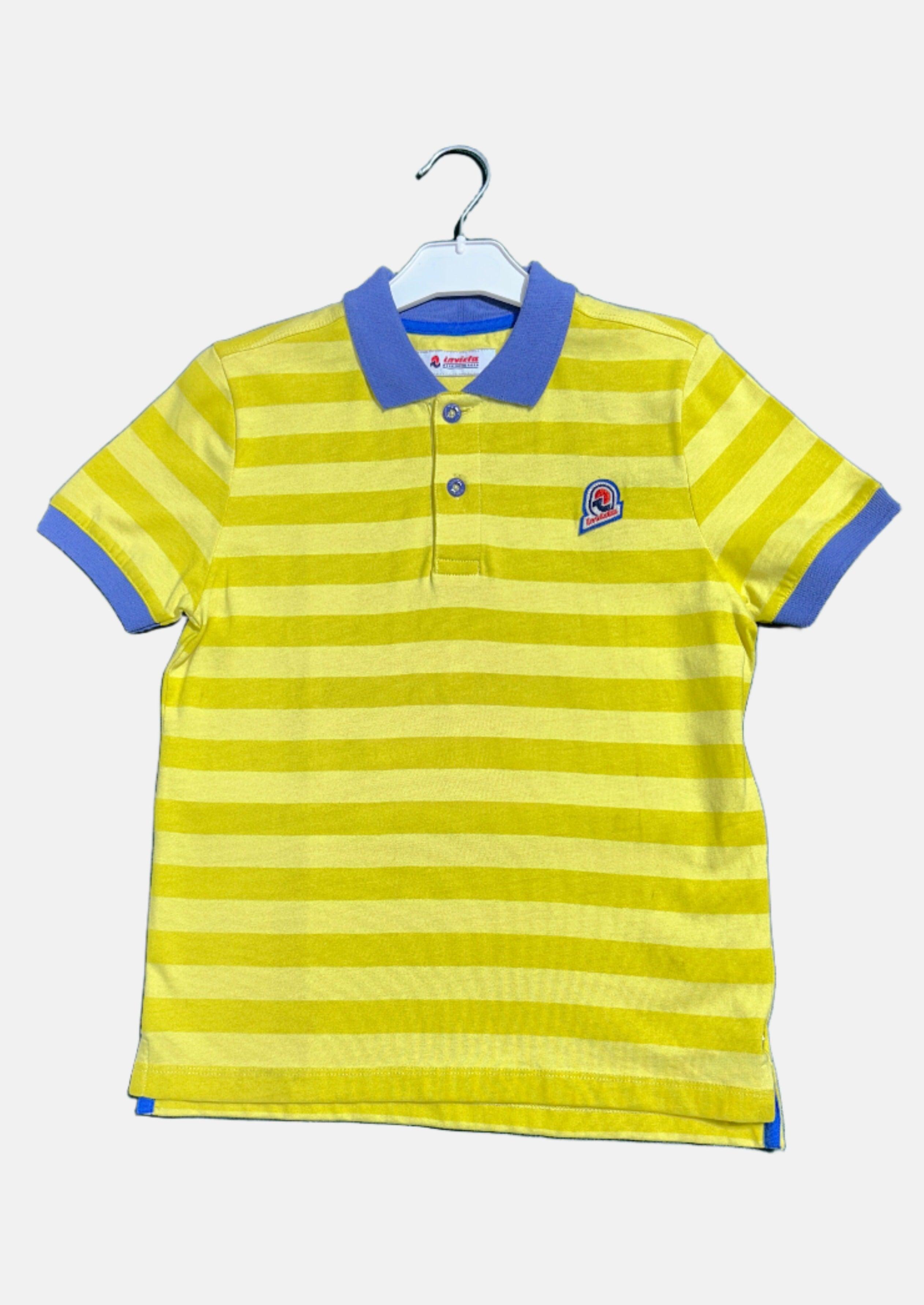 تي شيرت بولو للأولاد من INVICTA باللون الأصفر - 8 سنوات