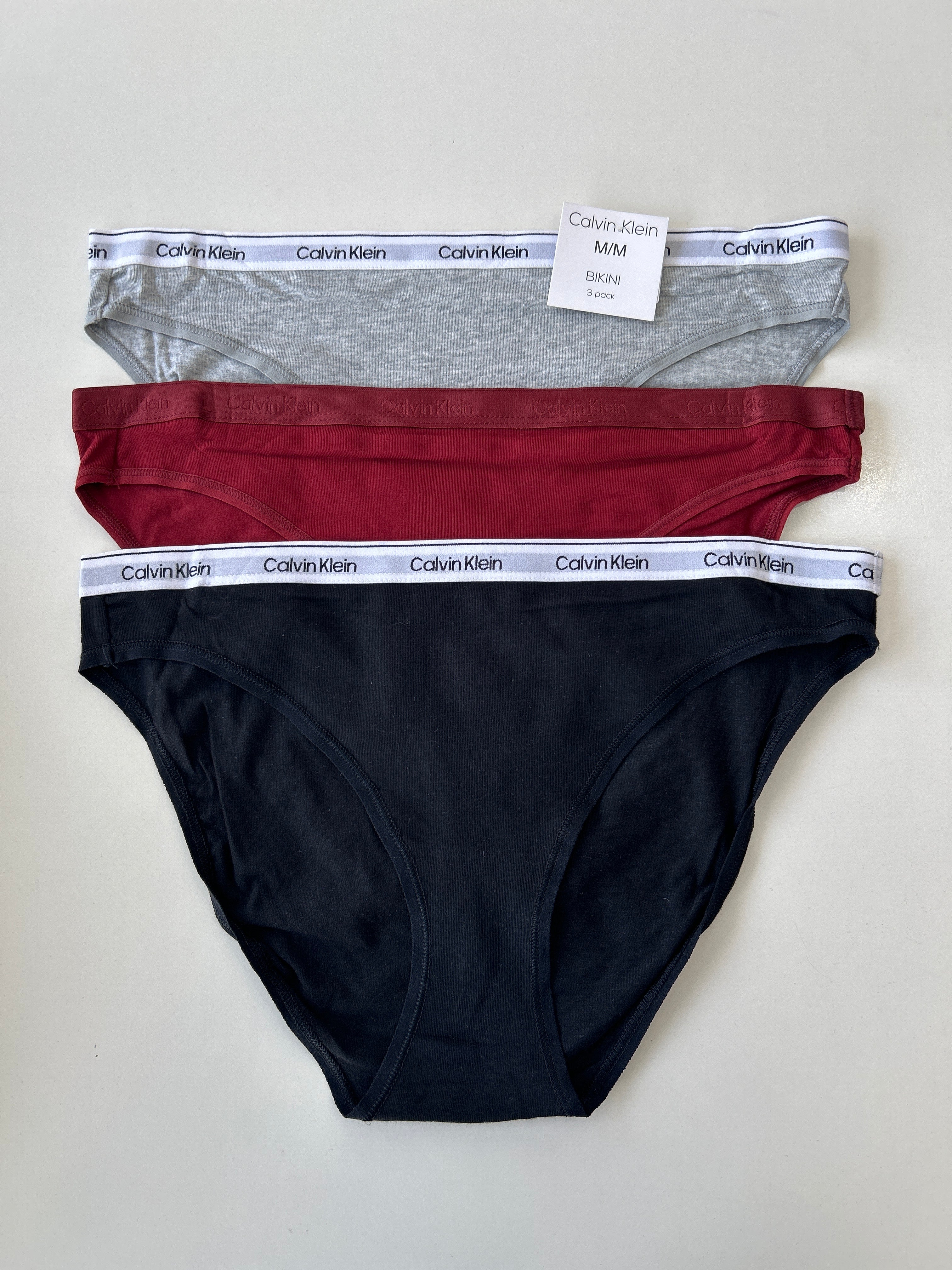 Lot de 3 culottes bikini M Calvin Klein
