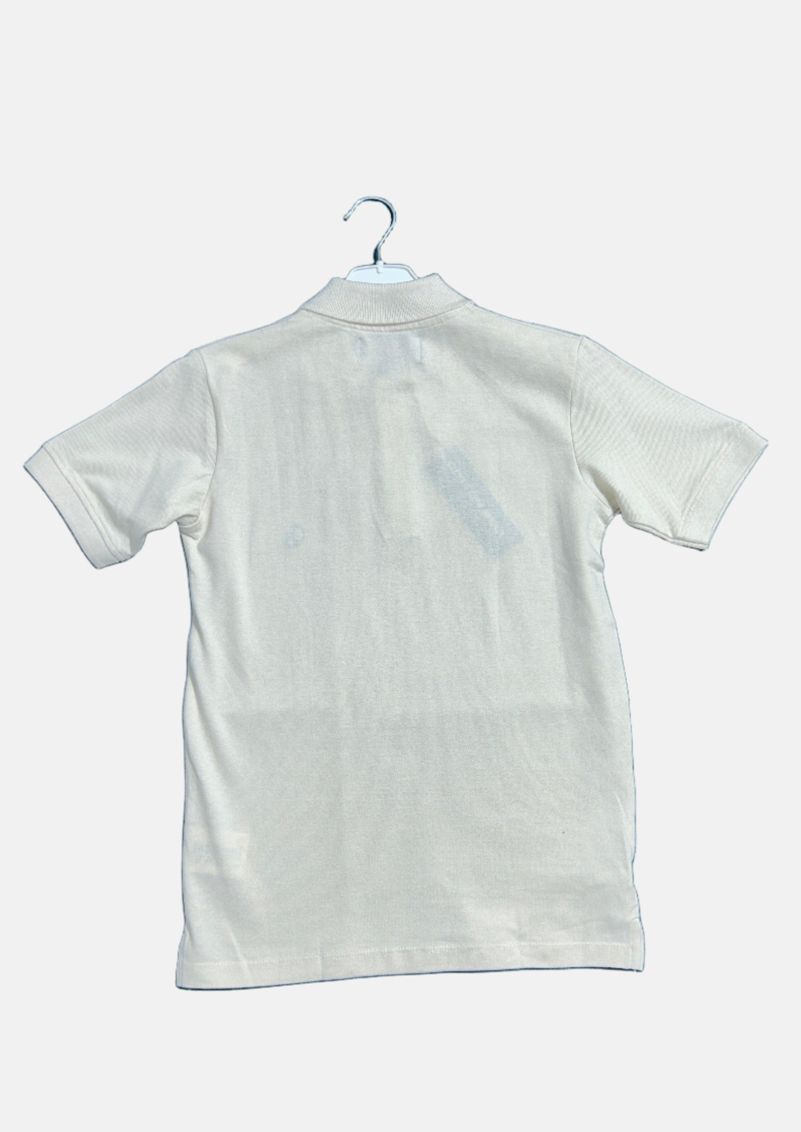 COTTON BELT BOY POLO T-SHIRT CREAM