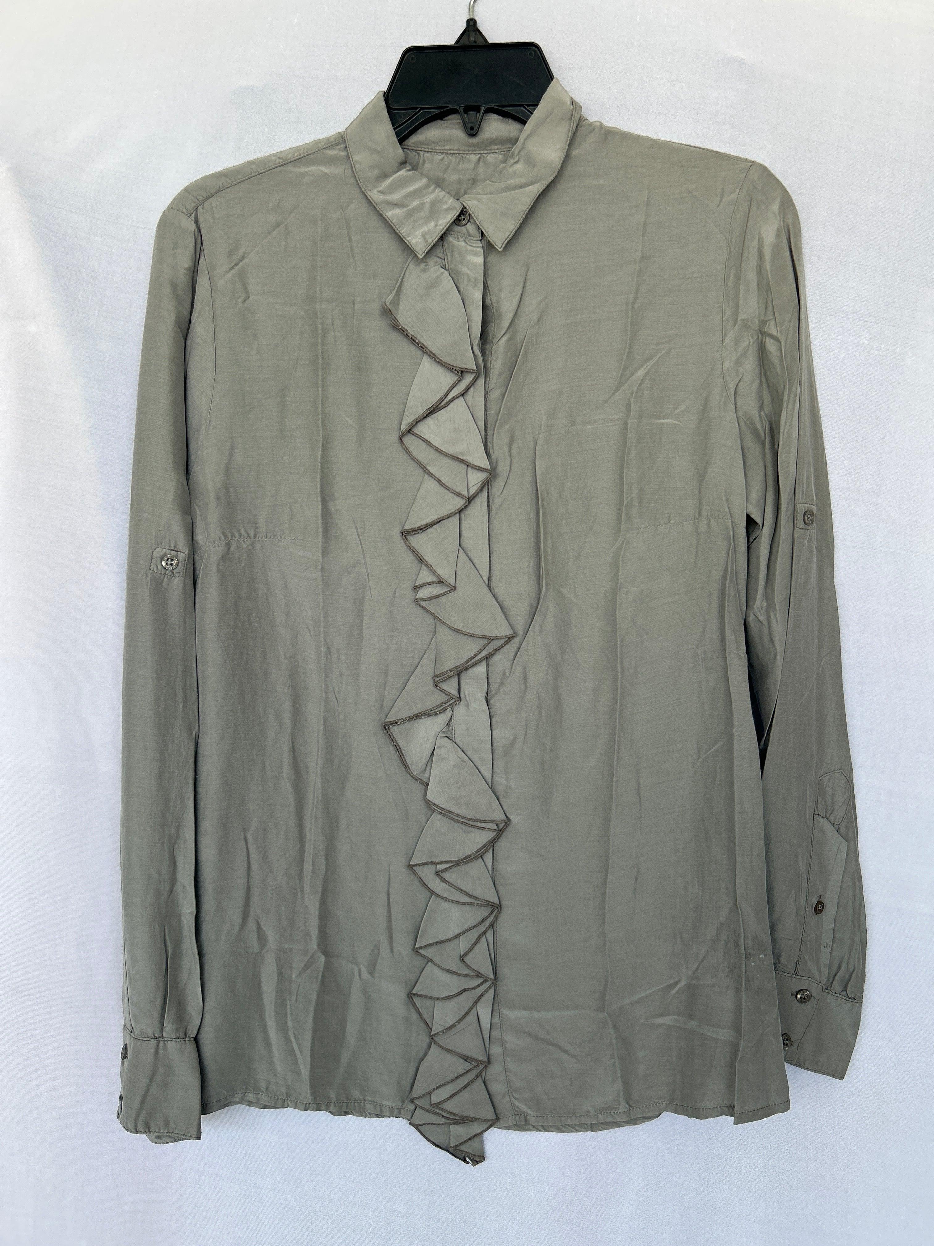 قميص تروساردي نسائي بأكمام طويلة باللون الرمادي Col-16 564360