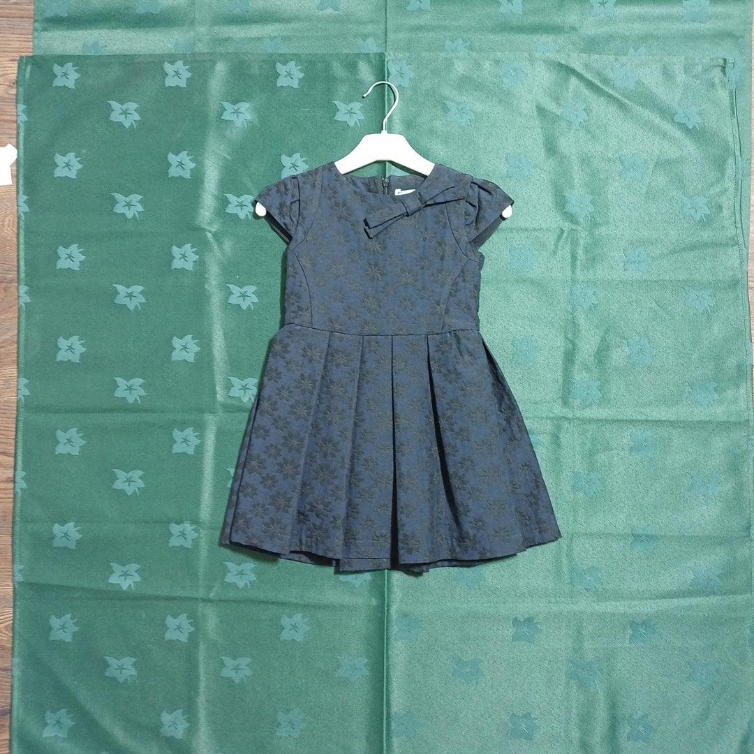 Goose Girl Short Sleeve Dress G4 Navy Blue G19K60202