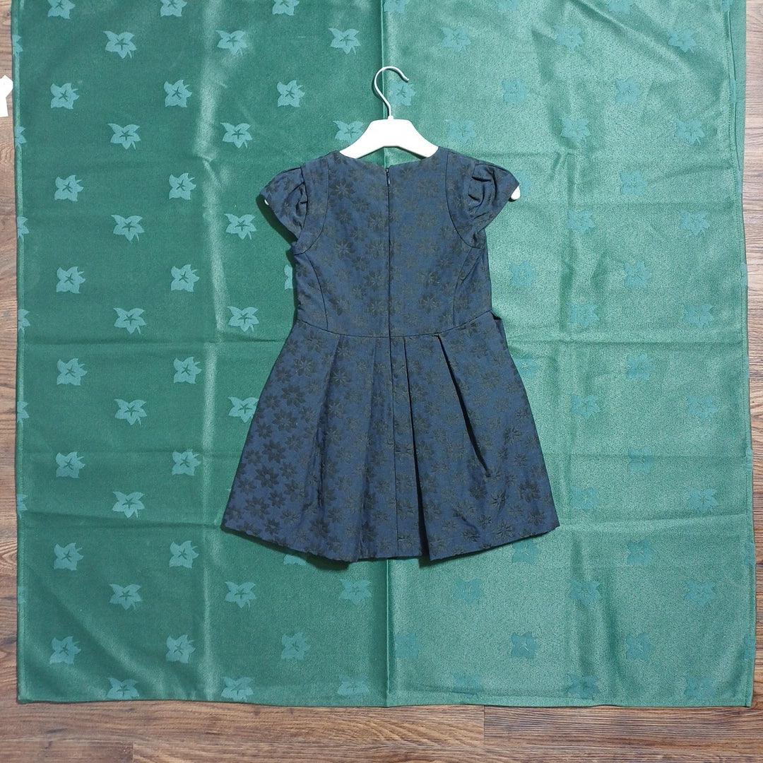 Goose Girl Short Sleeve Dress G4 Navy Blue G19K60202