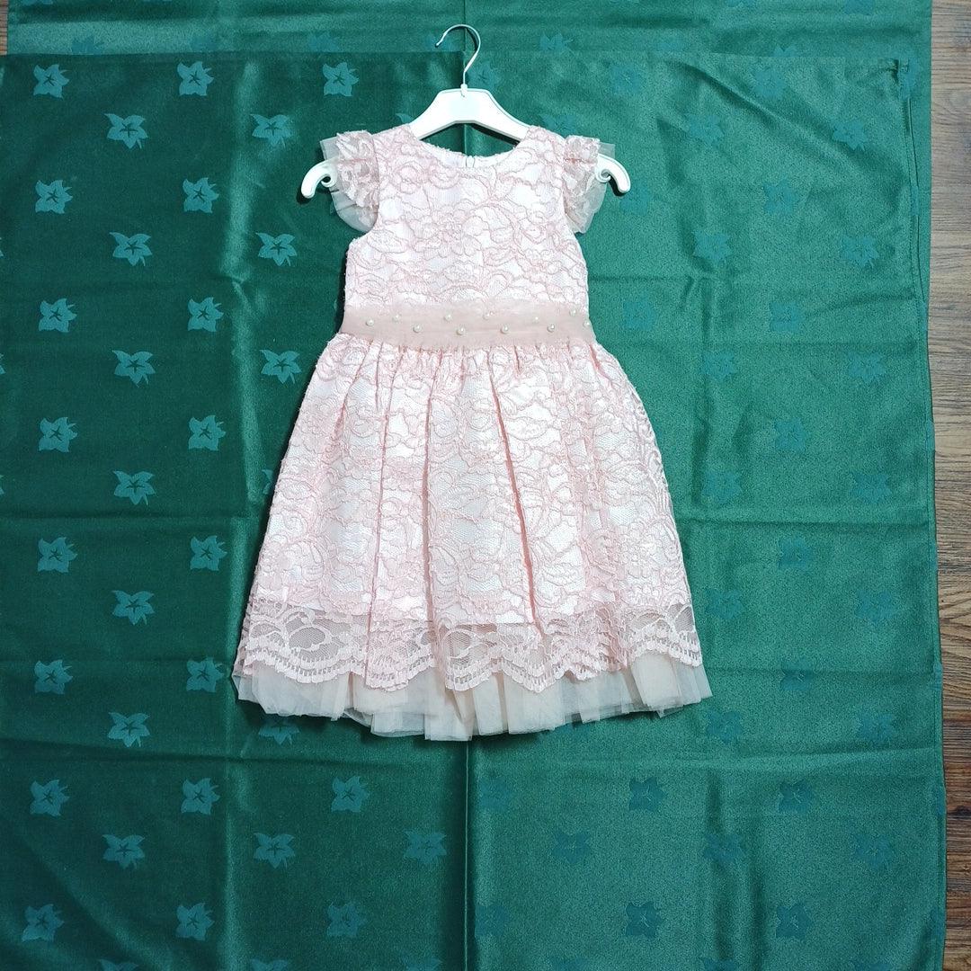 G19K60252 PINK-1/2Y GIRL DRESS