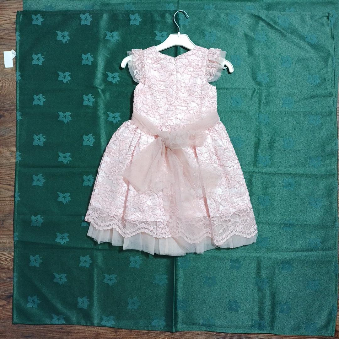G19K60252 PINK-1/2Y GIRL DRESS