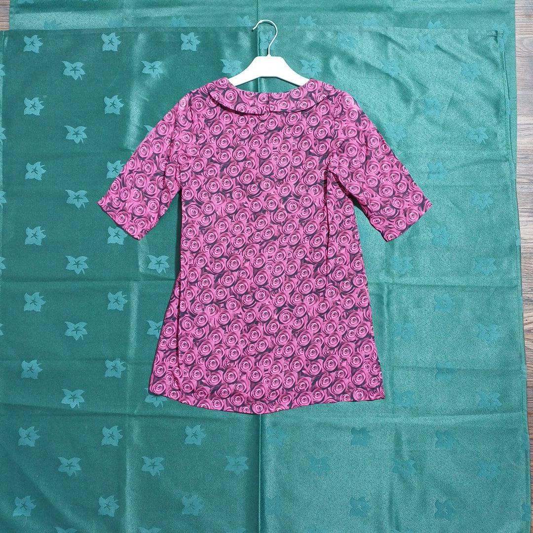 Red G16Y60714 Goose Girls 3/4 Sleeve Dress