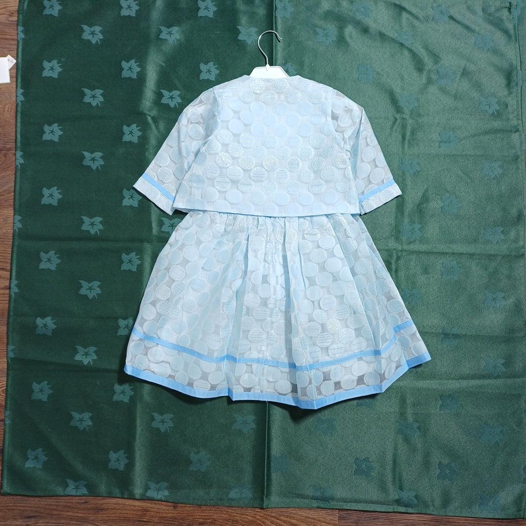 BLUE-3/4Y G17Y60973 GIRLS DRESS