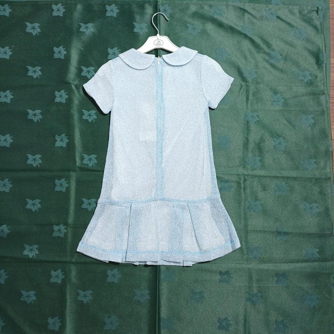 G15Y60345 BLUE-5/6Y GIRL DRESS