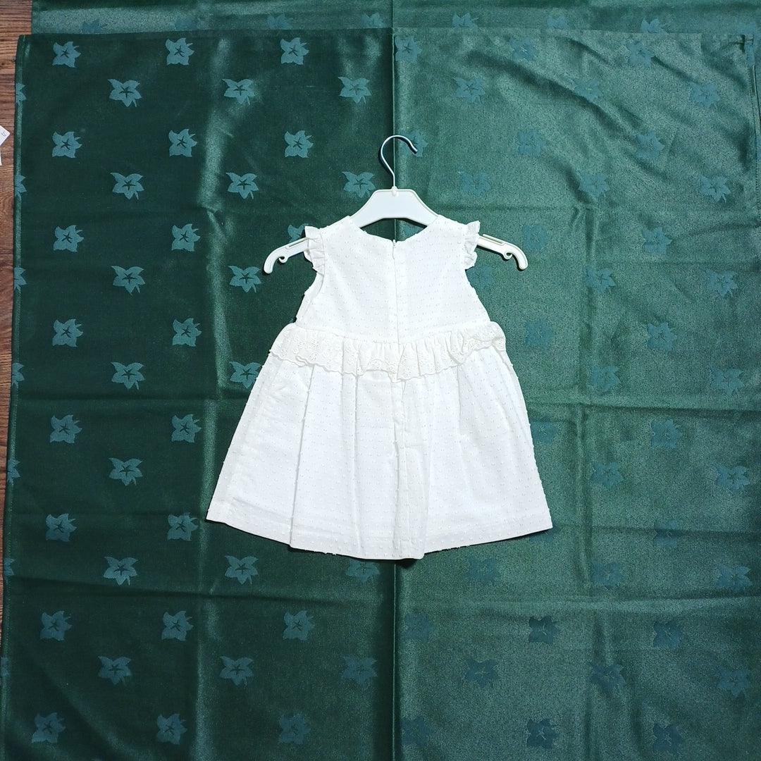 G17Y61001 WHITE-A12 GIRL DRESS
