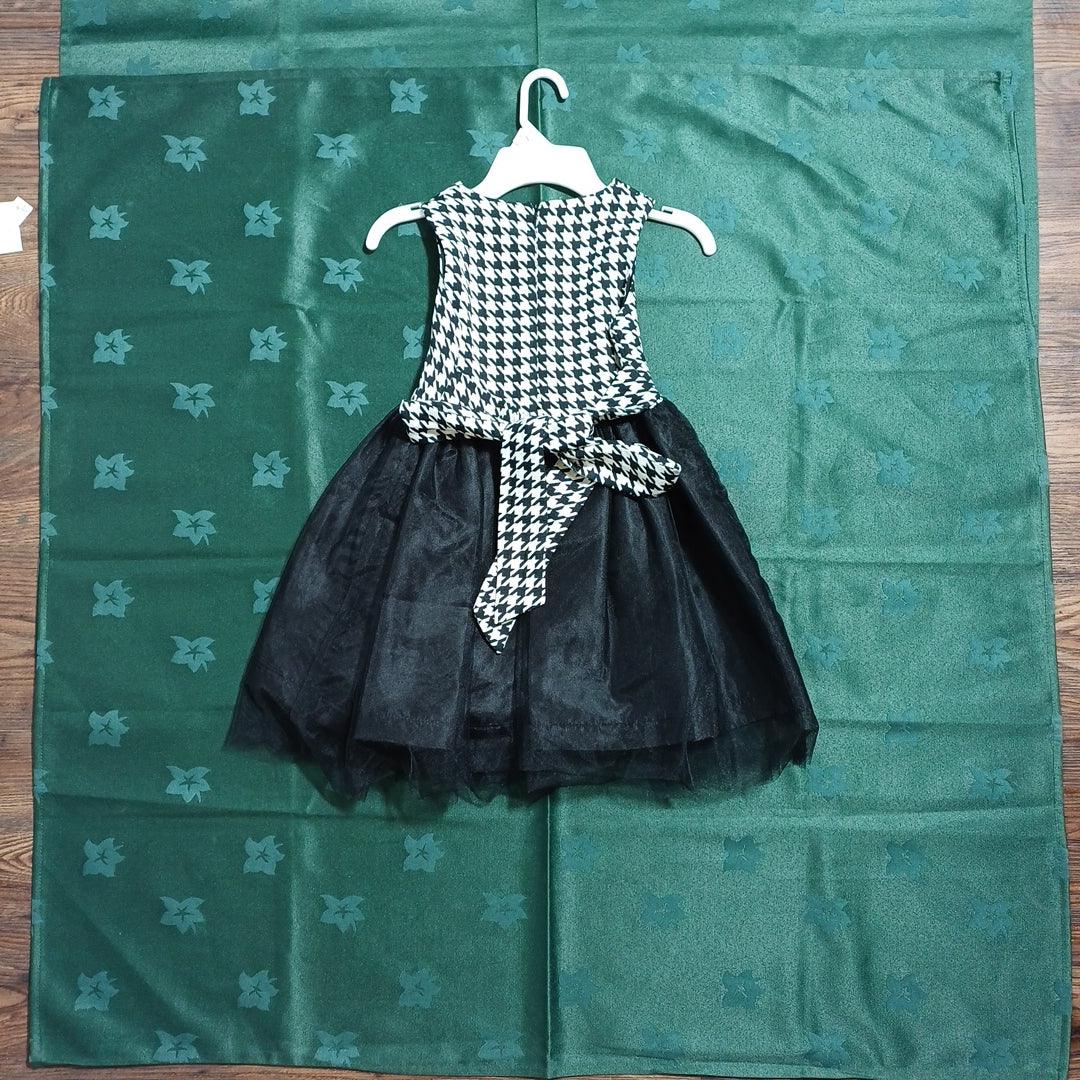 G16K60563 BLACK-3/4Y GIRL DRESS