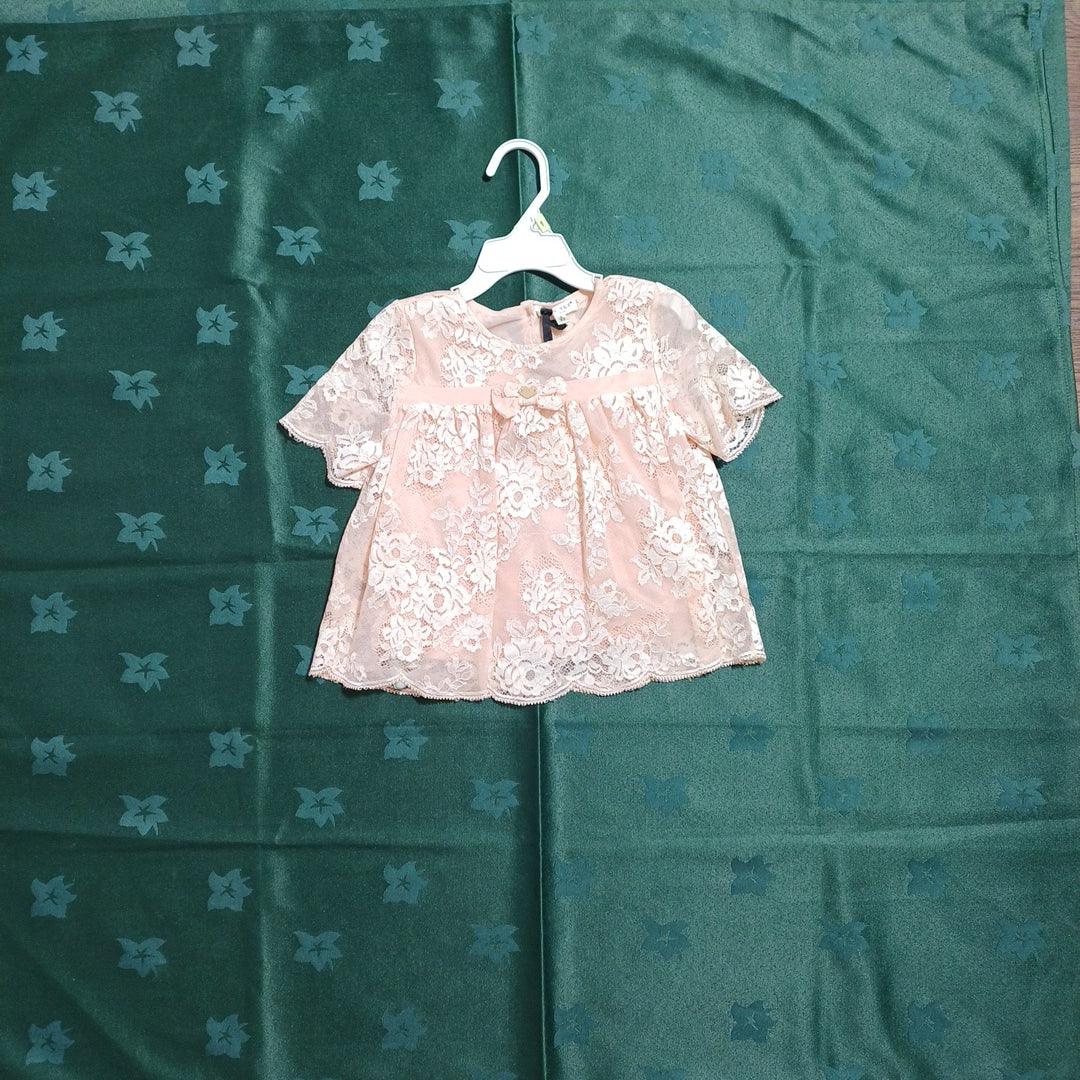 TWIN-SET PINK-2Y BABY GRIL DRESS FS52LE