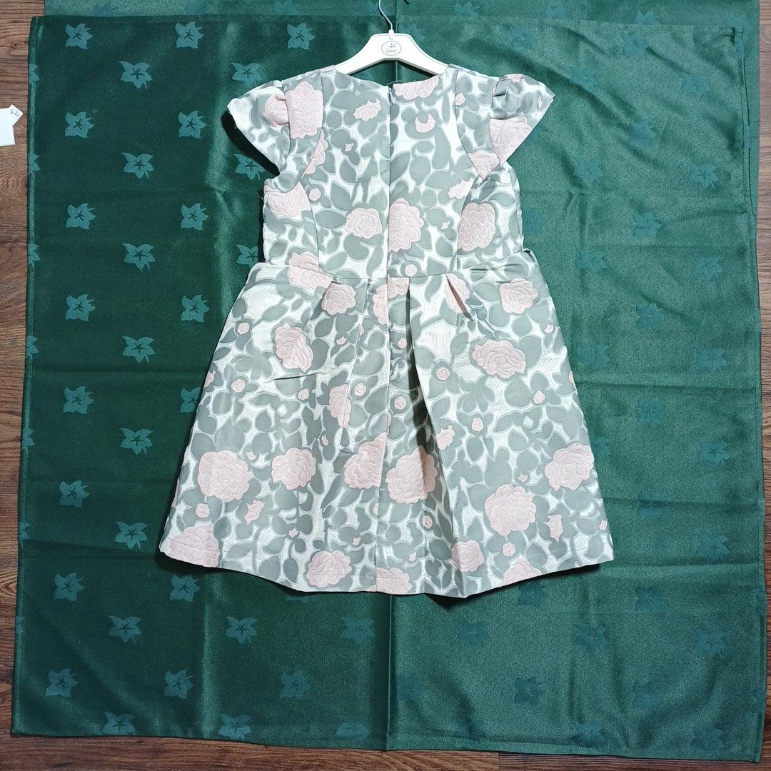 G19K60202 ROBE FILLE GRIS-9/10 ANS