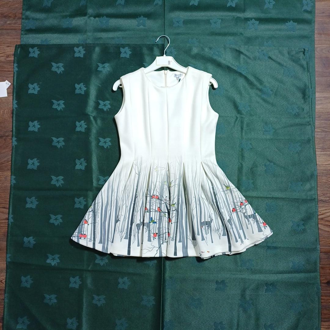 PICCOLA LUDO WHITE GIRL DRESS PICCO 0003