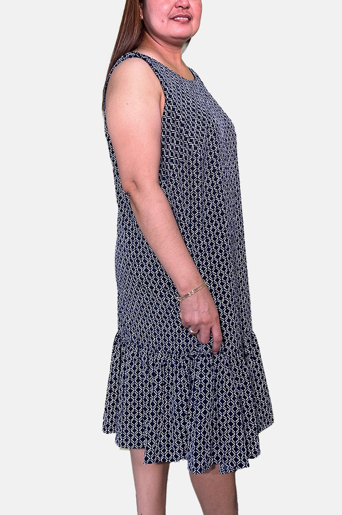 Ralph Lauren Women Sleeveless Dress 252673579001 Navy White