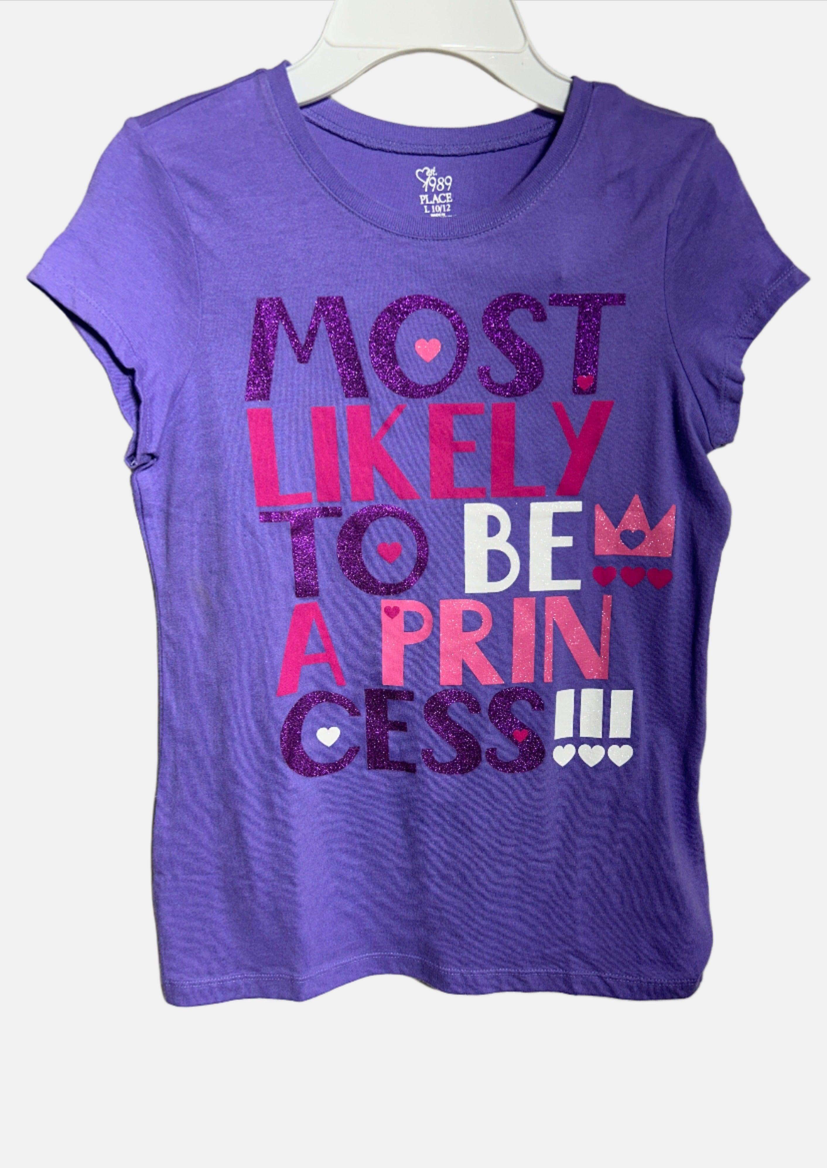 PLACE PRPL-L(10/12) T-SHIRT RN FILLE SS