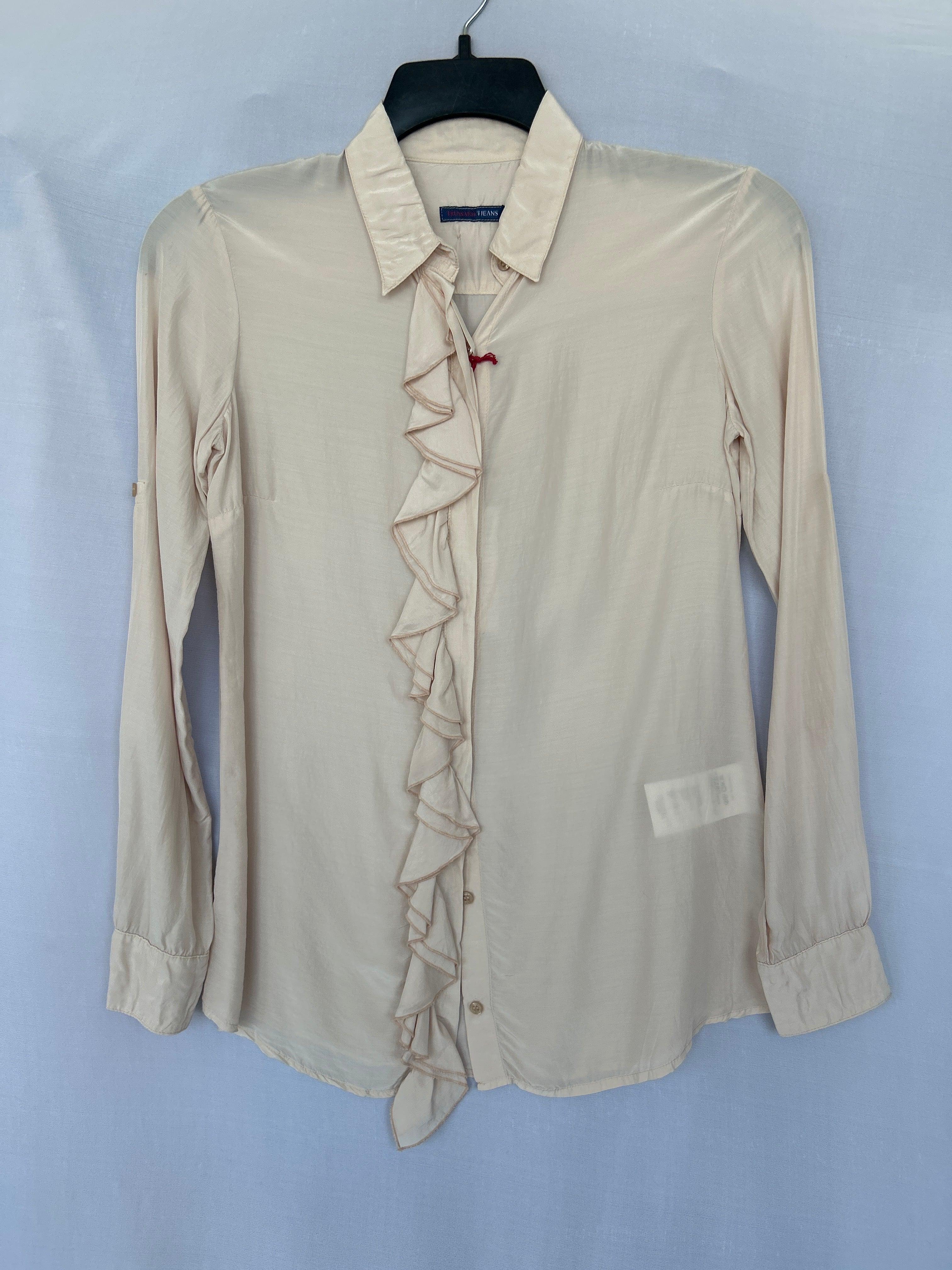 قميص نسائي بأكمام طويلة من Trussardi 564360 باللون الوردي XS Col-03