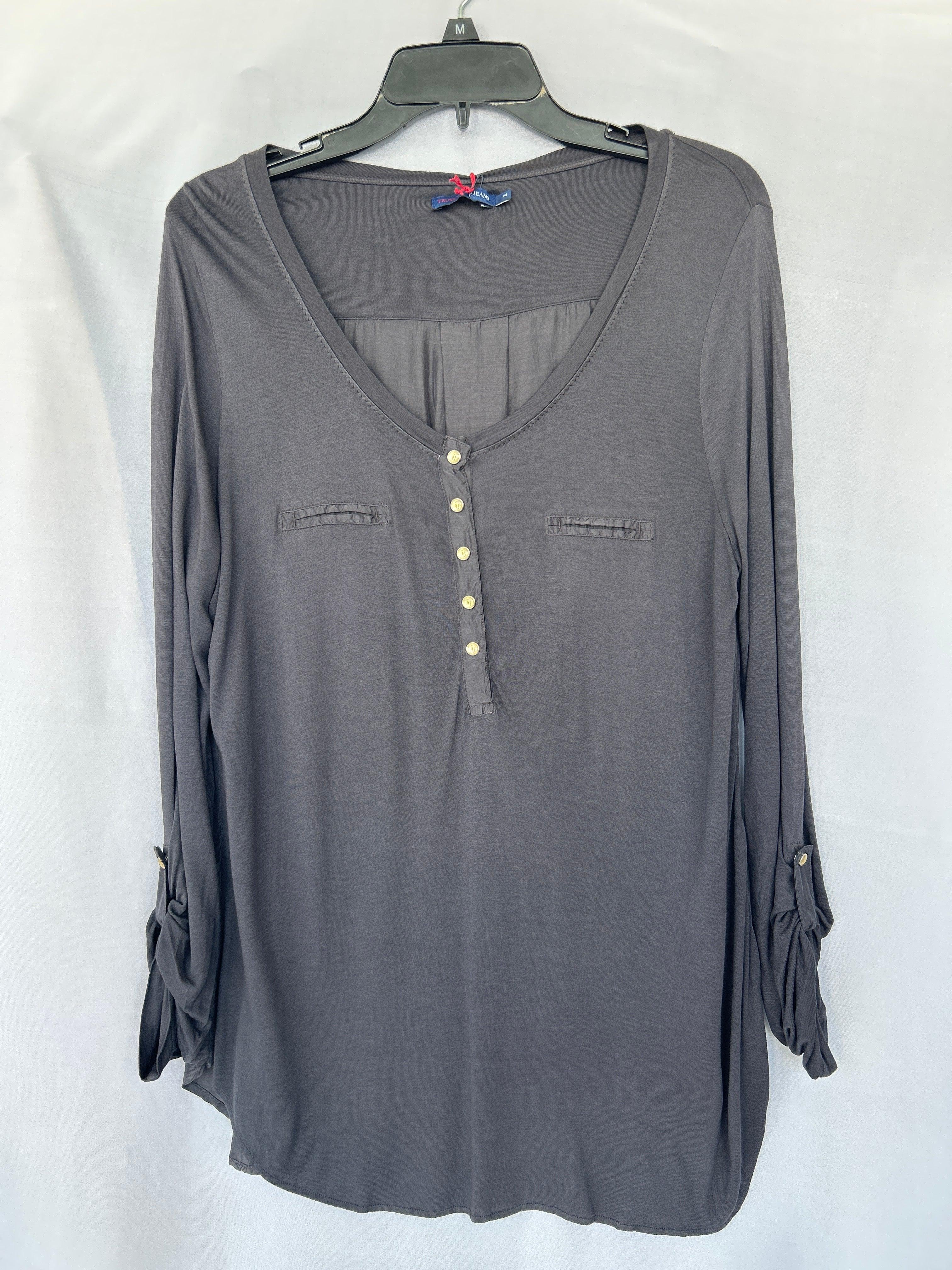 بلوزة نسائية بأكمام طويلة من تروساردي L Col-119 563411