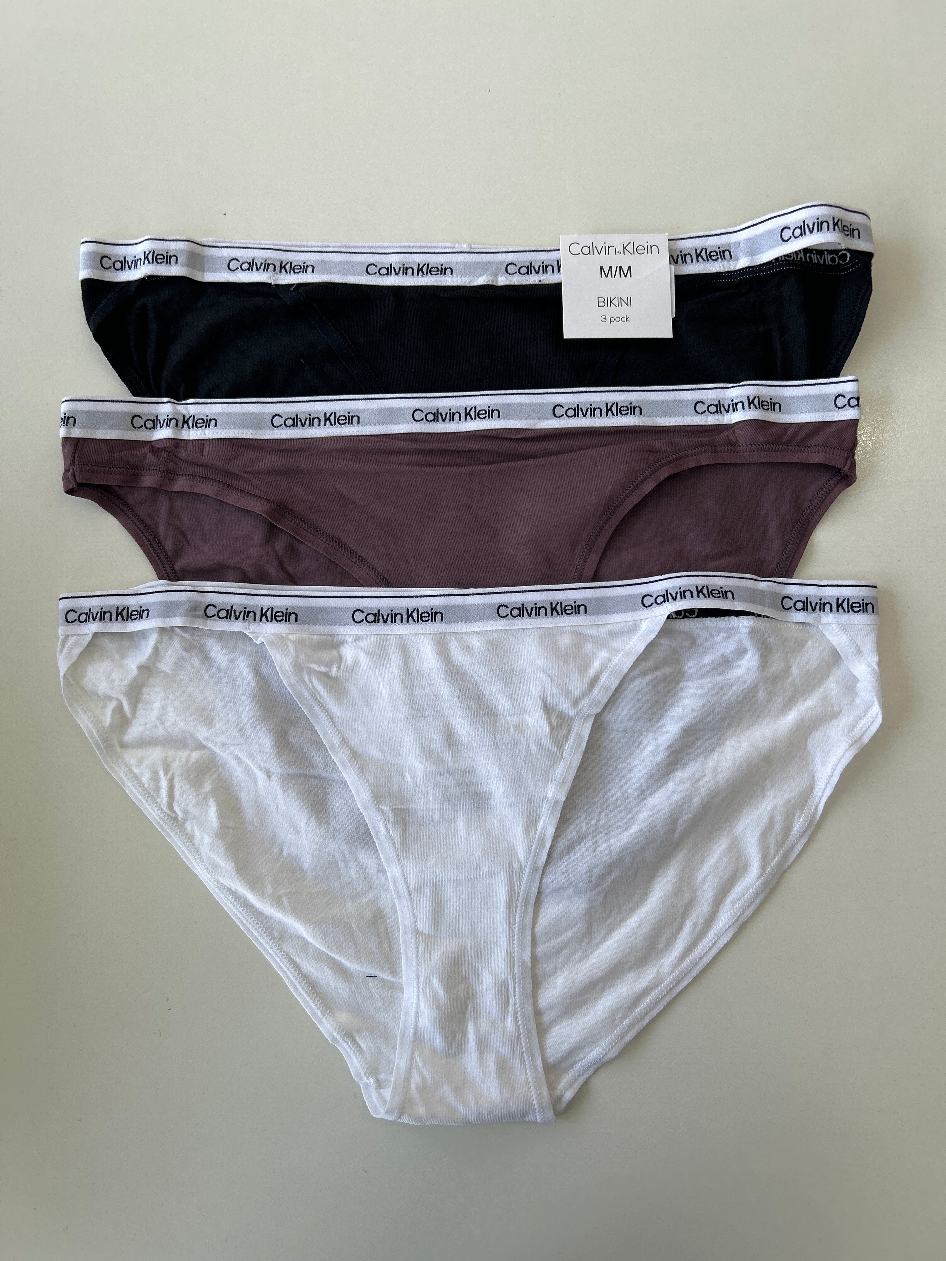 Lot de 3 culottes bikini M Calvin Klein
