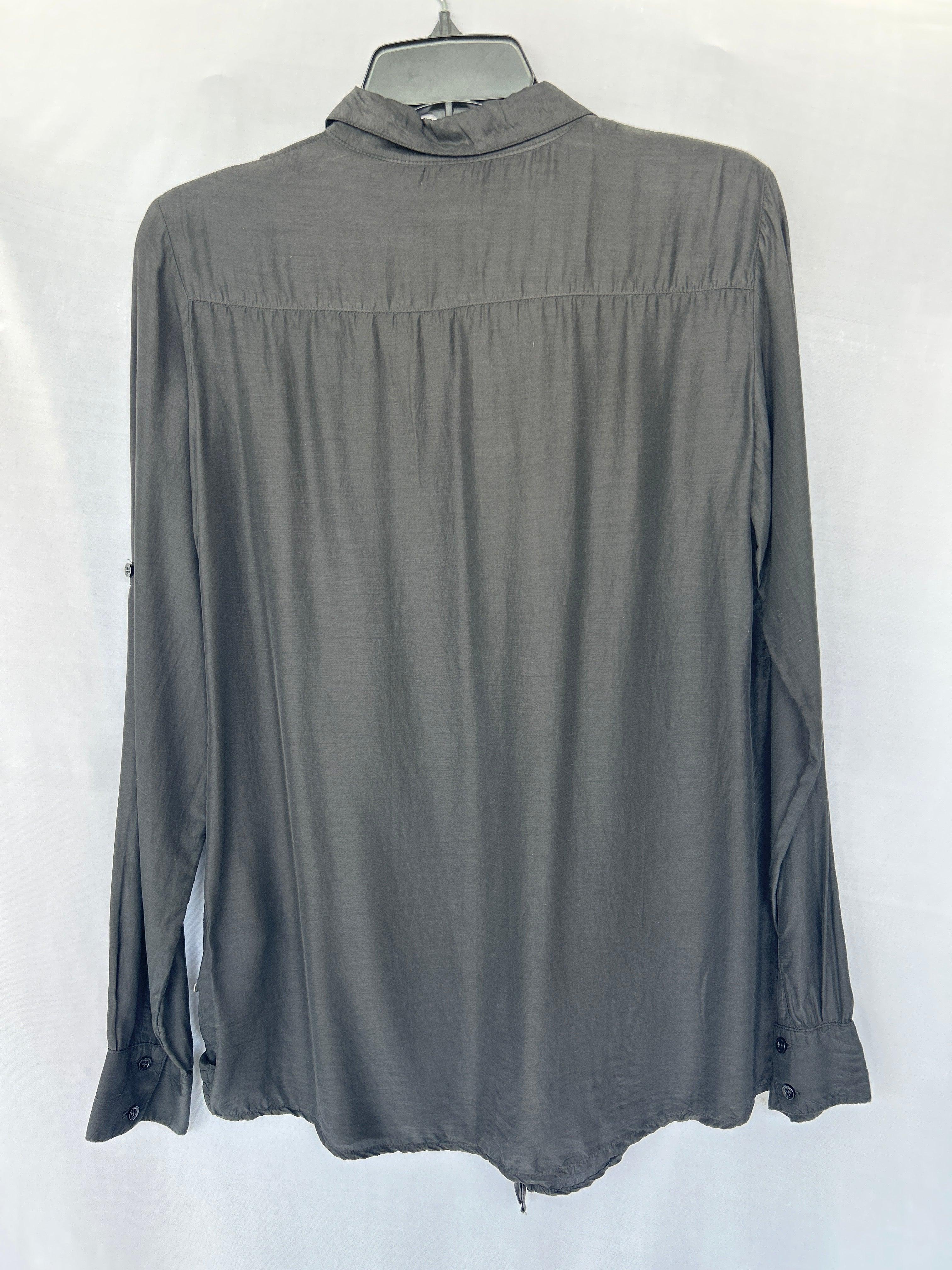 قميص تروساردي نسائي بأكمام طويلة S-Black 564360