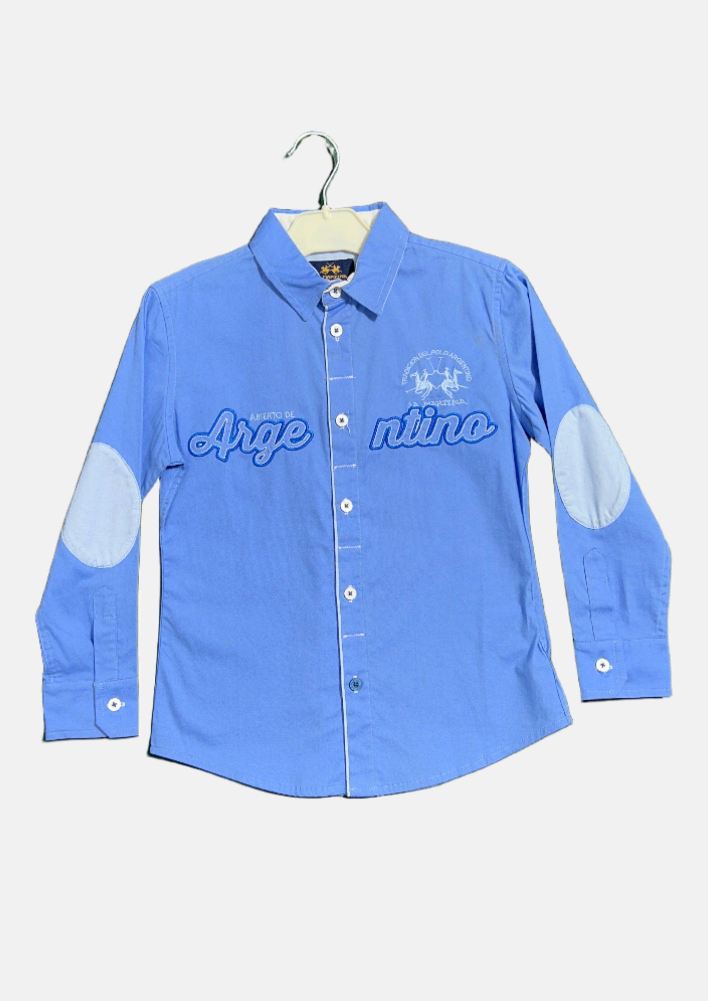 LA MARTINA BLUE-6A BOY SHIRT A4743
