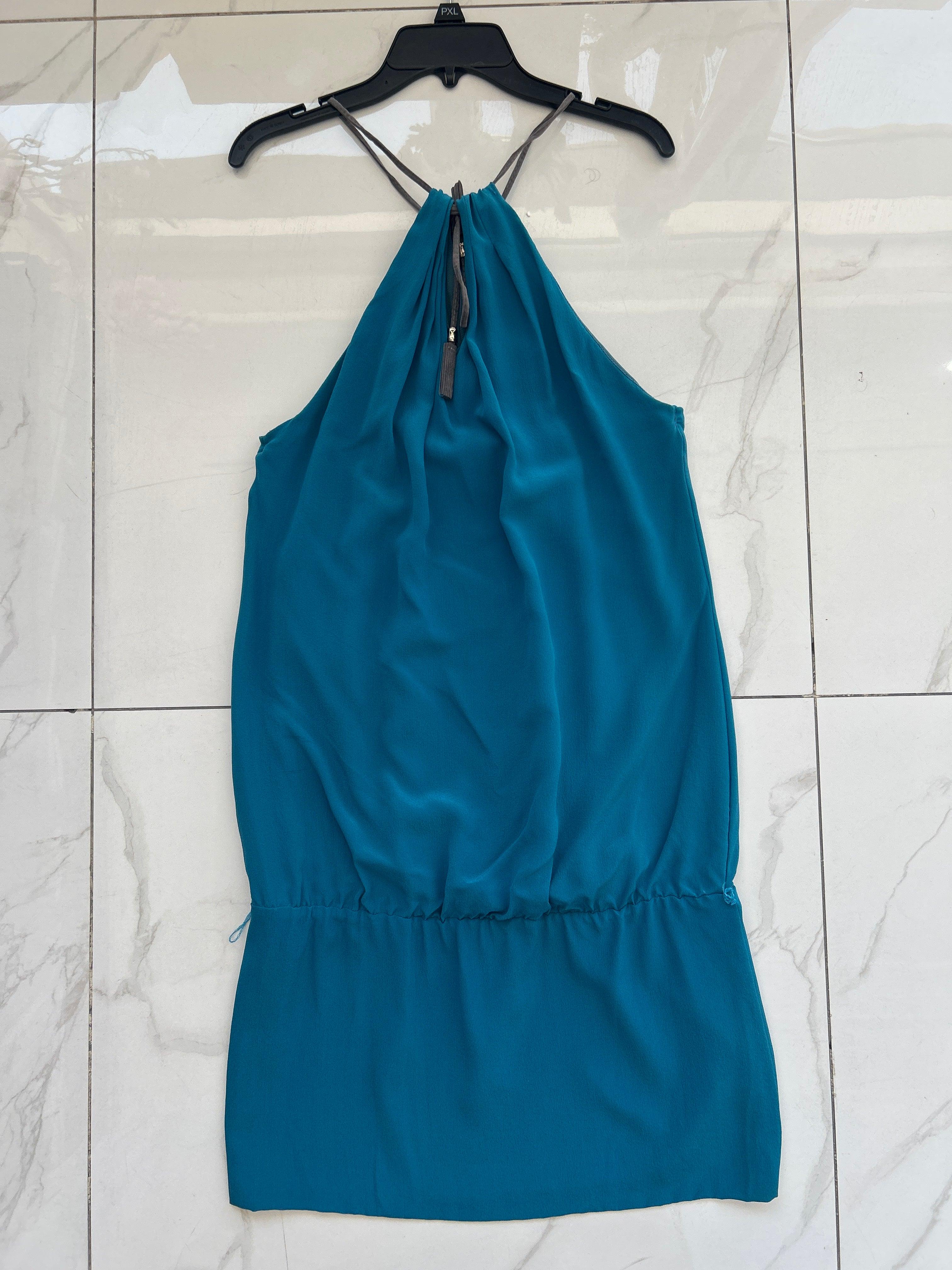 40-Blue Col-71 561017 Trussardi Robe sans manches pour femme