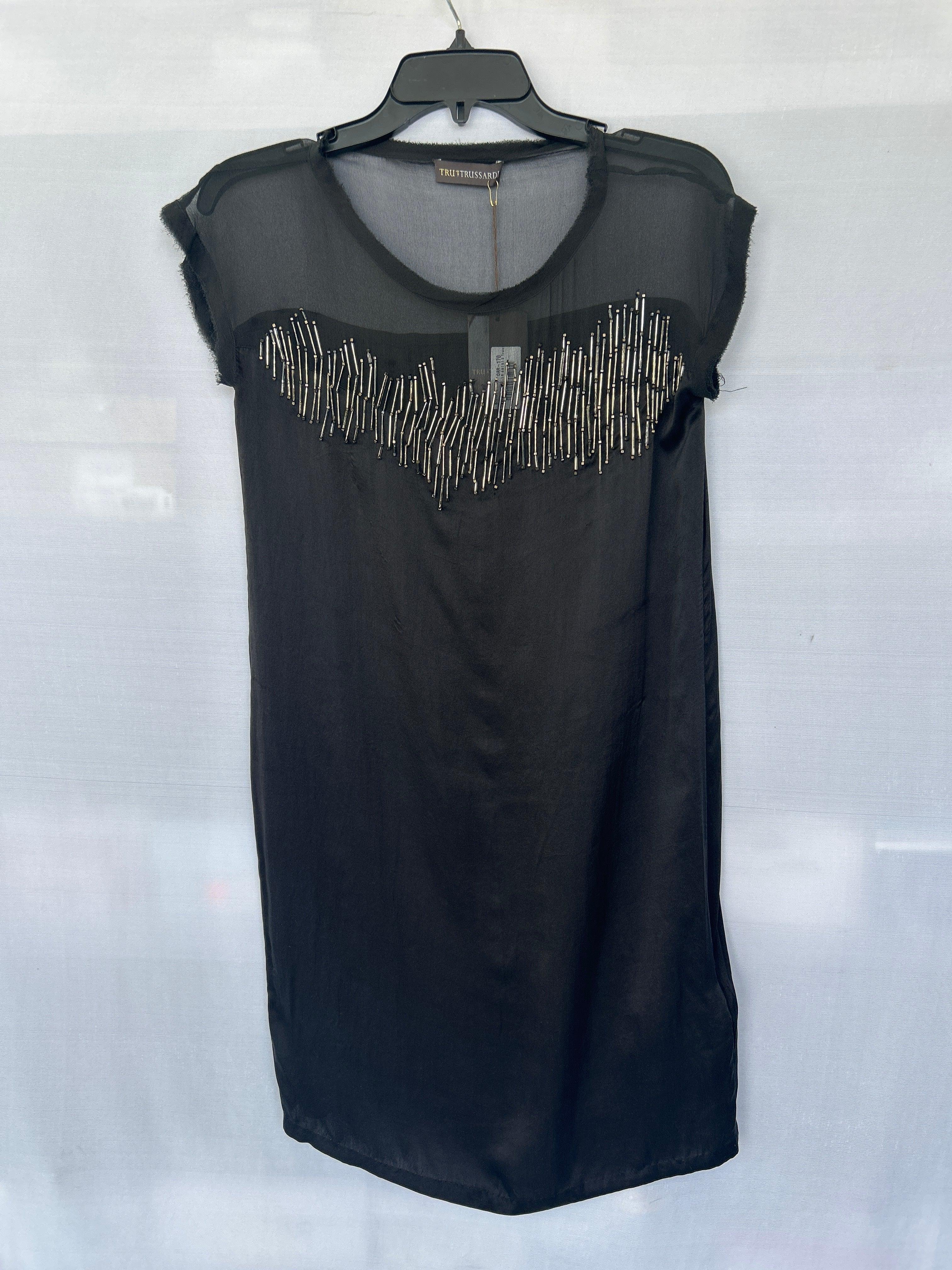 فستان نسائي من Trussardi 661613 باللون الأسود Col-19 مقاس 42