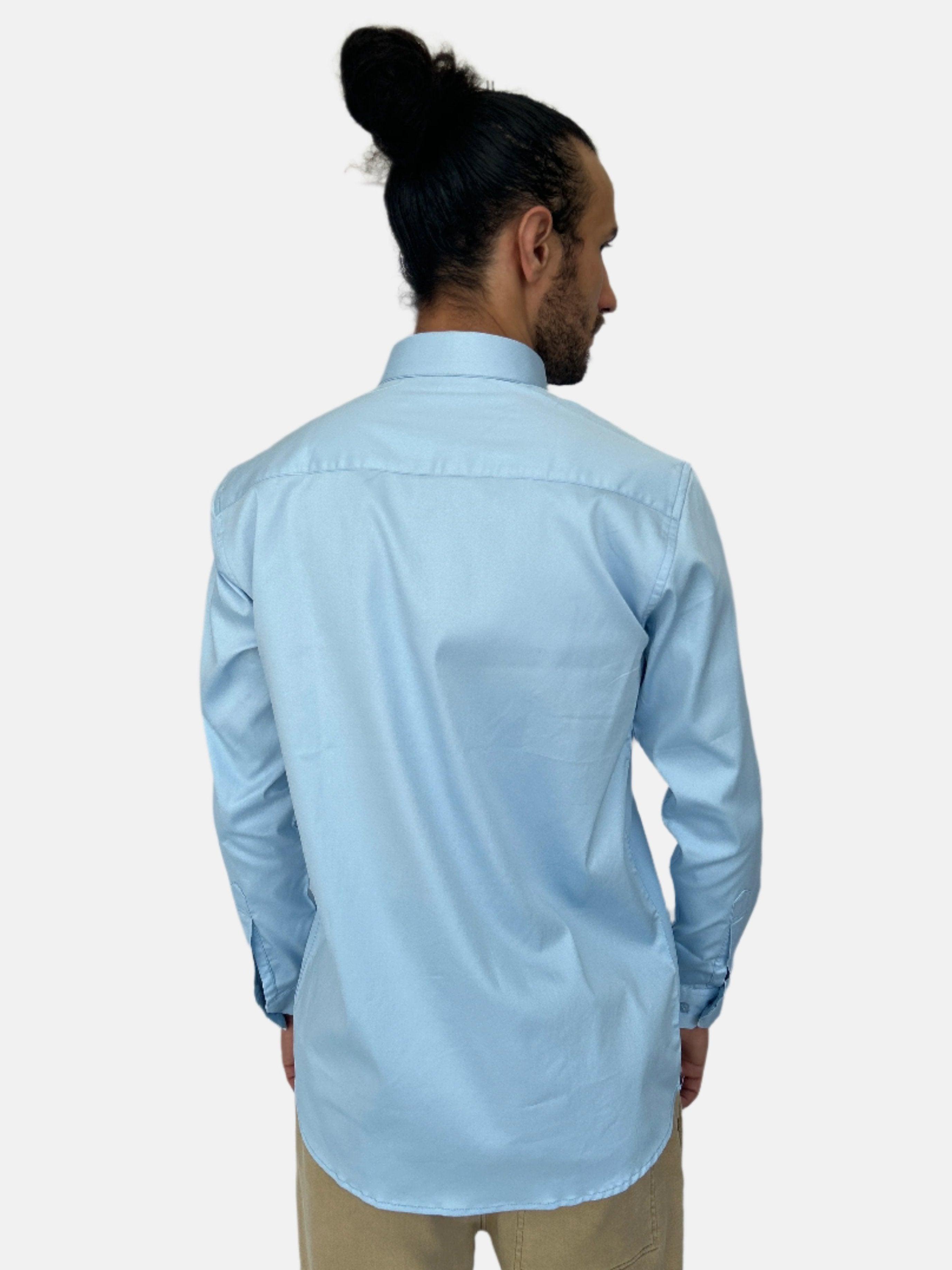 Blue Armani Exchange Men Slim Shirt