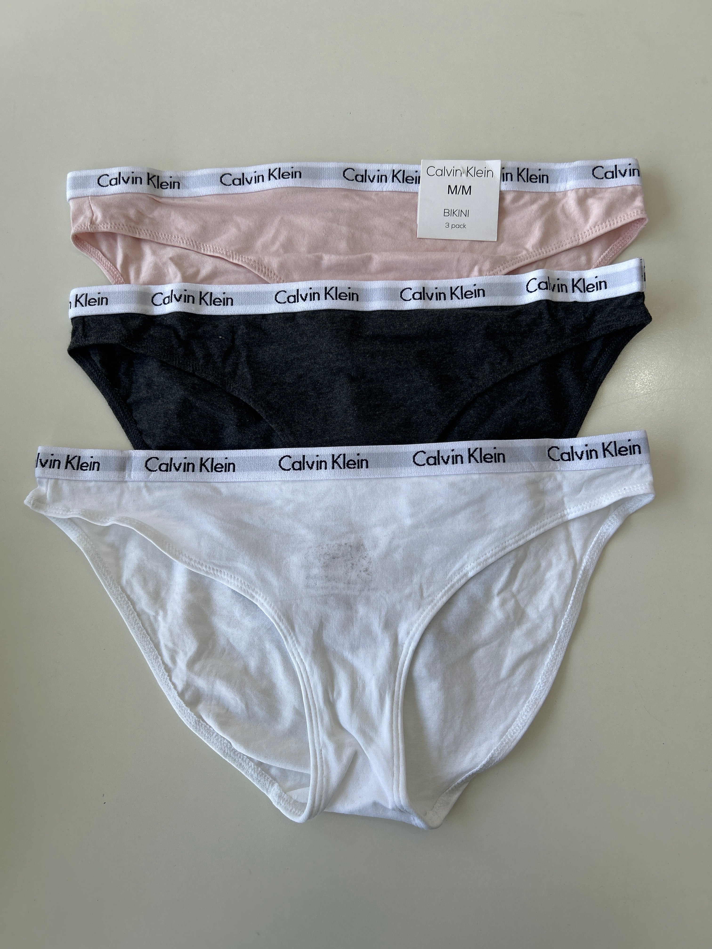 Lot de 3 culottes bikini M Calvin Klein