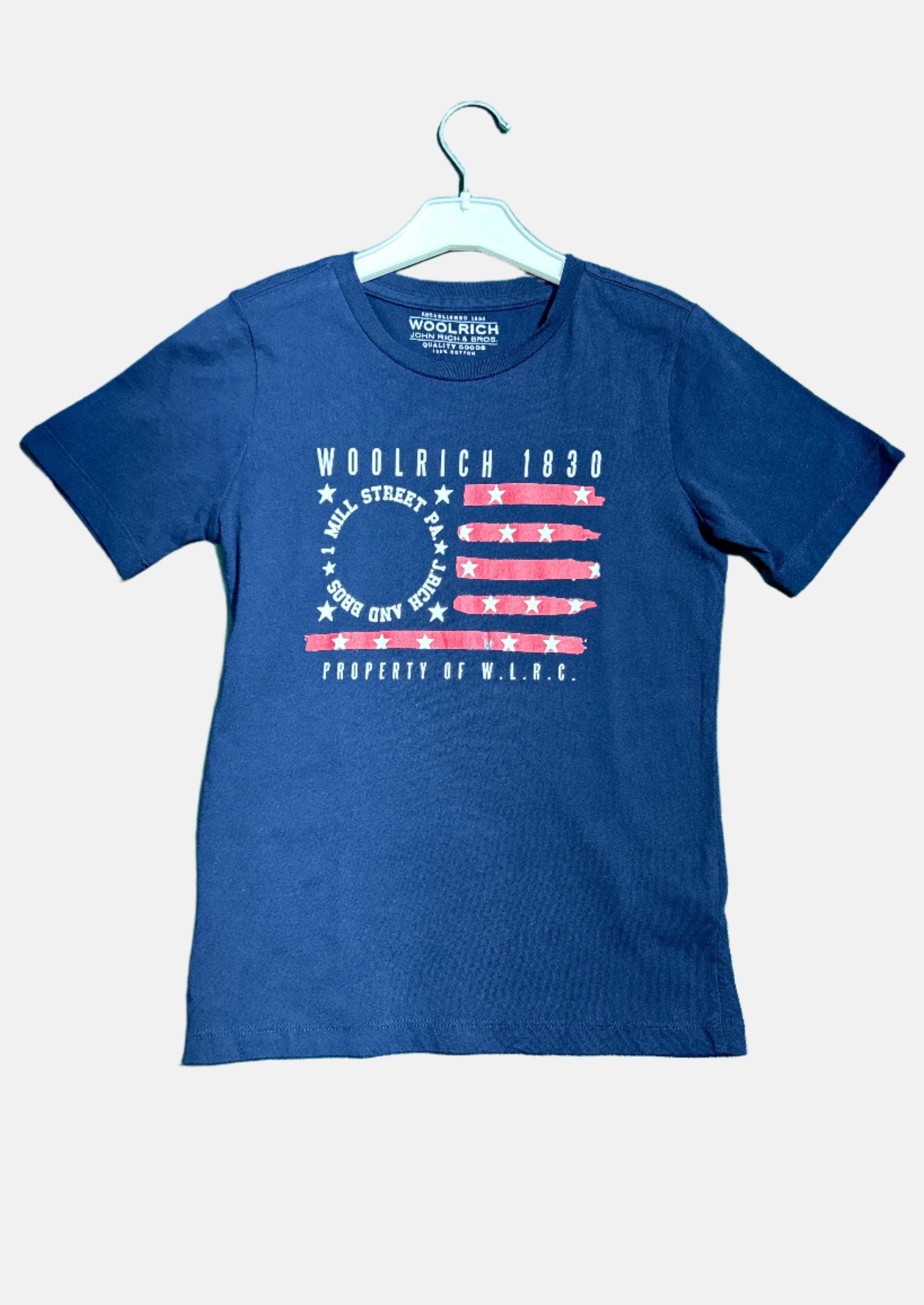 WOOLRICH BOYS NVY-8 SS T-SHIRT 3195