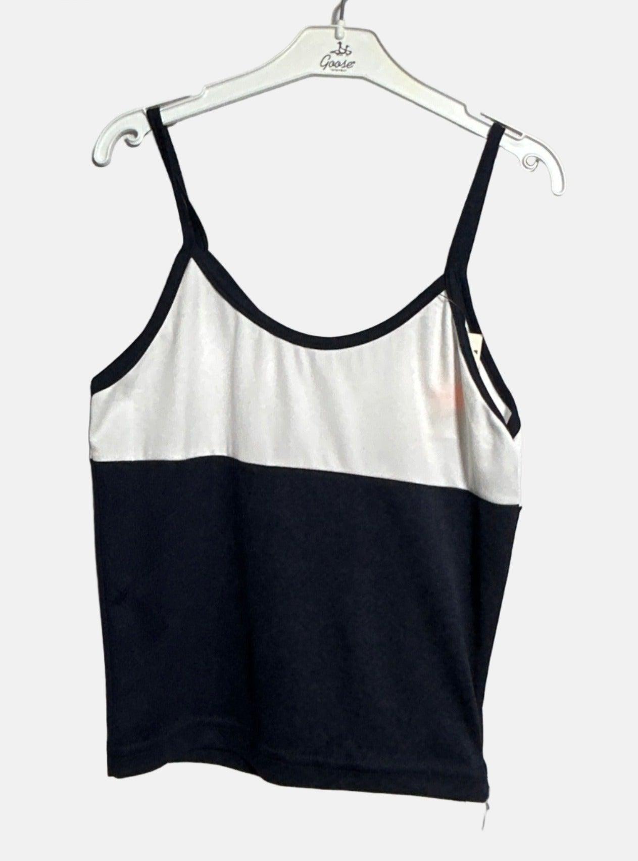 EXISTENCE GIRL TOP BLACK WHITE M