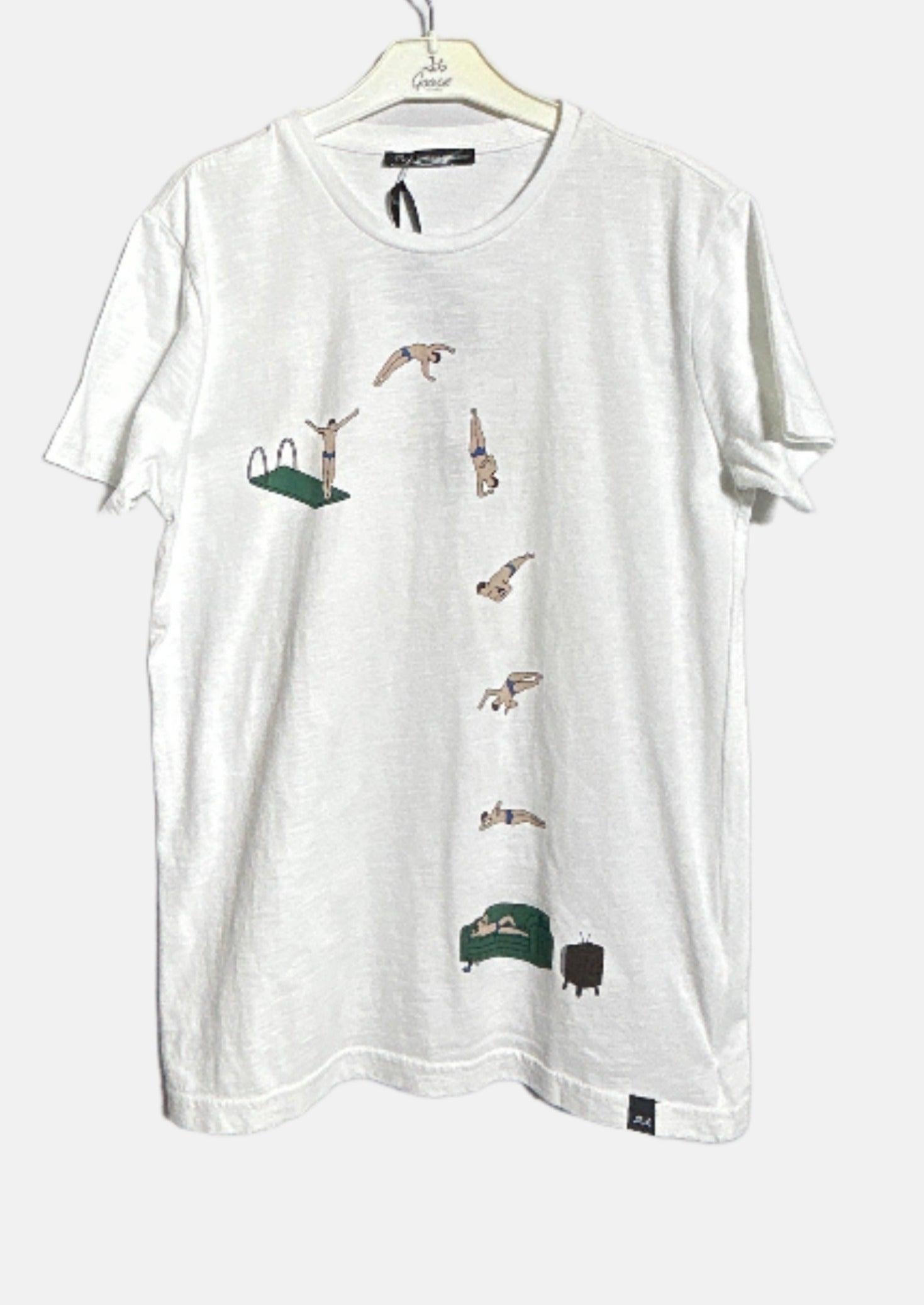 تي شيرت RN للأولاد من DA DANIELE ASESSANDRINI SS WHT-14A DA36M555