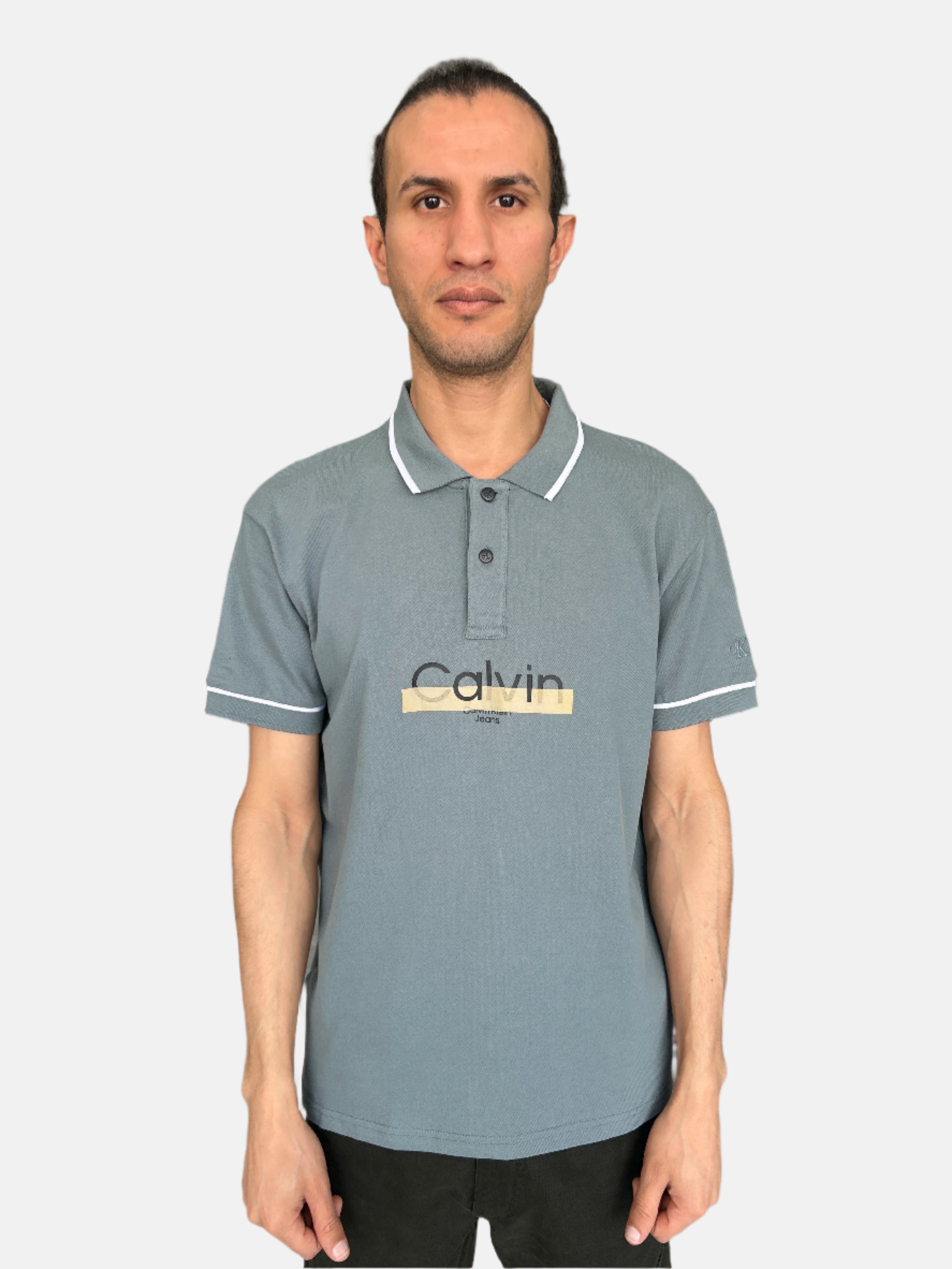 Calvin Klein Men Polo T-Shirt Blue 2526