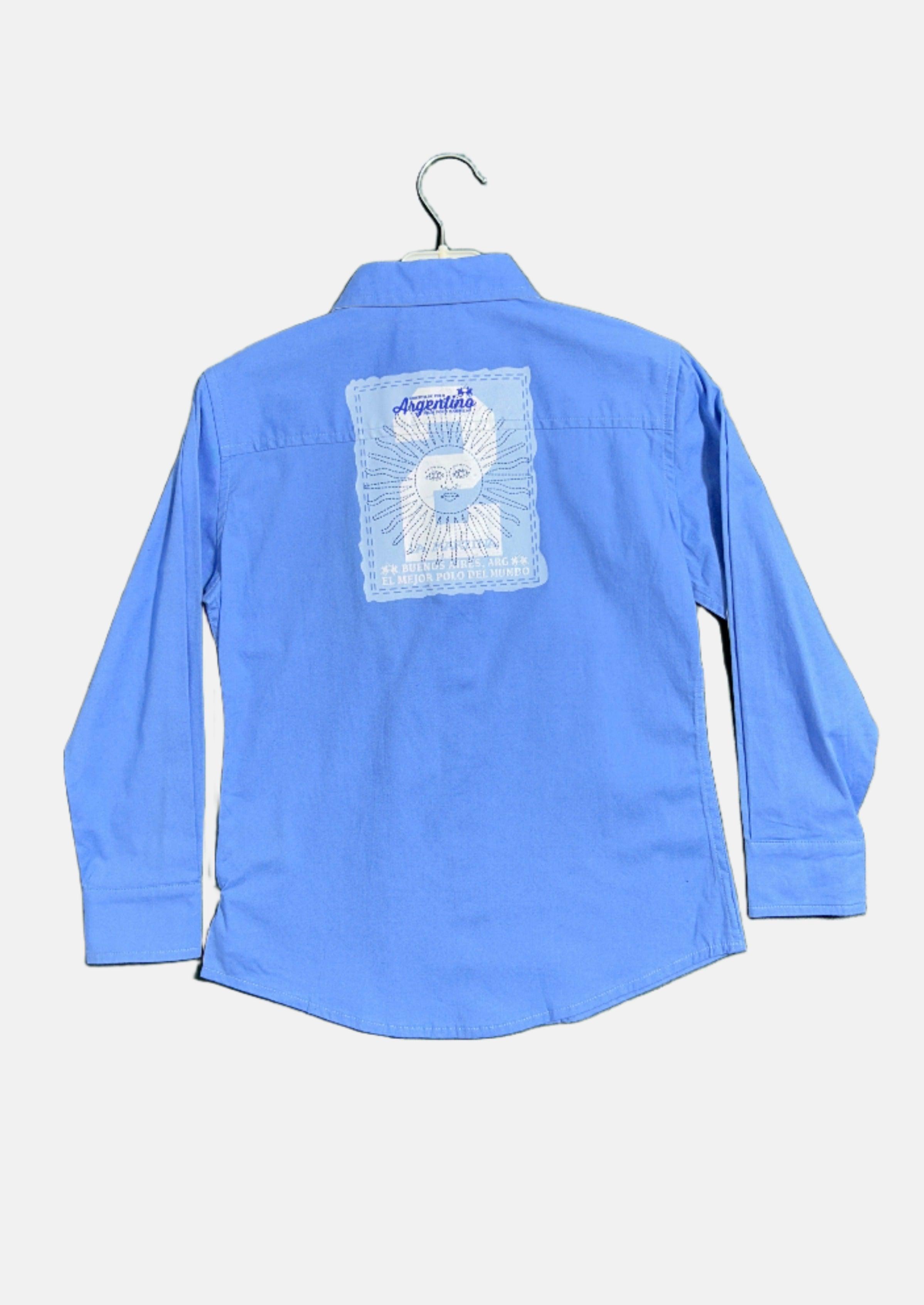 LA MARTINA BLUE-6A BOY SHIRT A4743