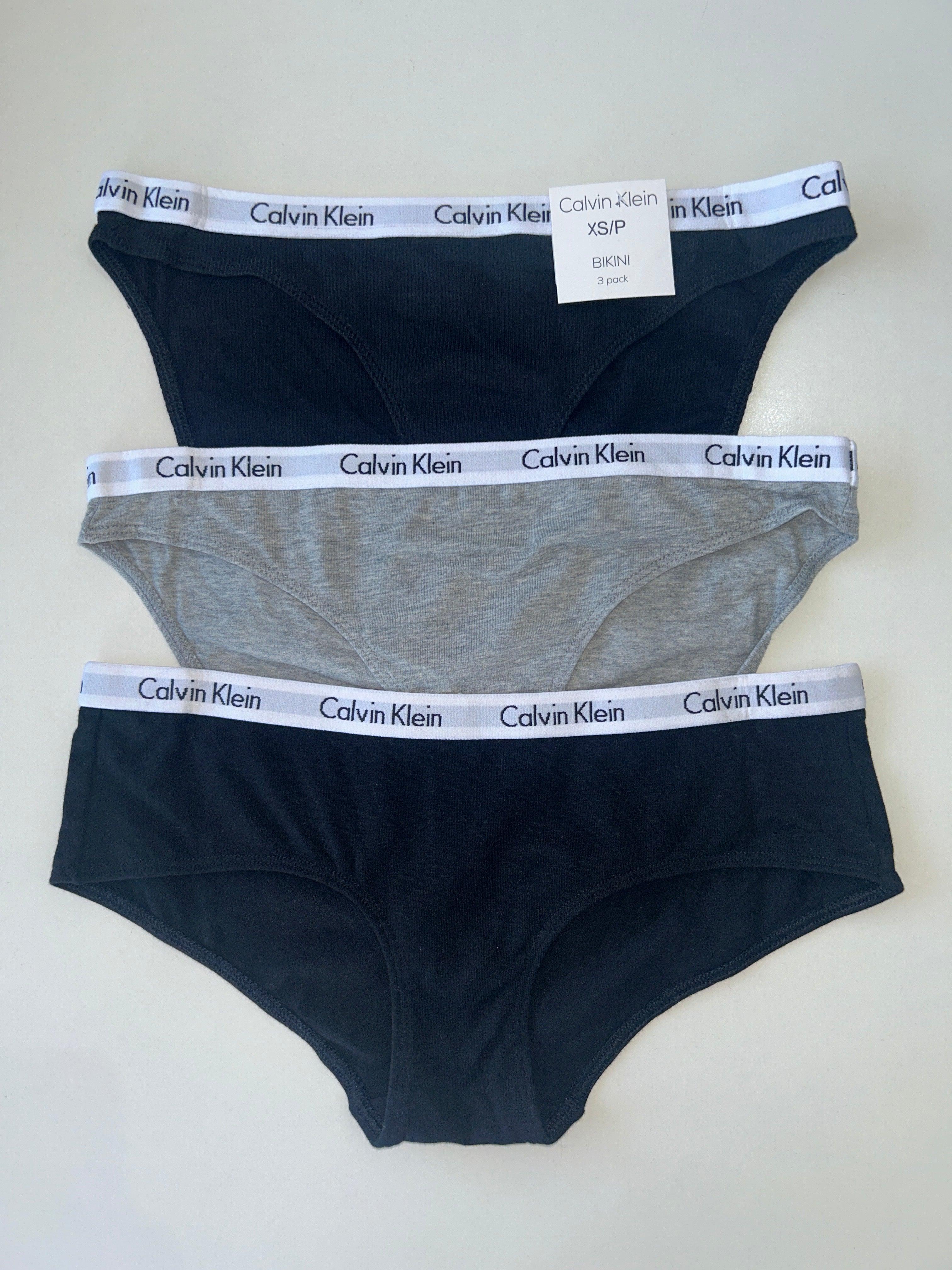 Lot de 3 culottes de bikini XS Calvin Klein