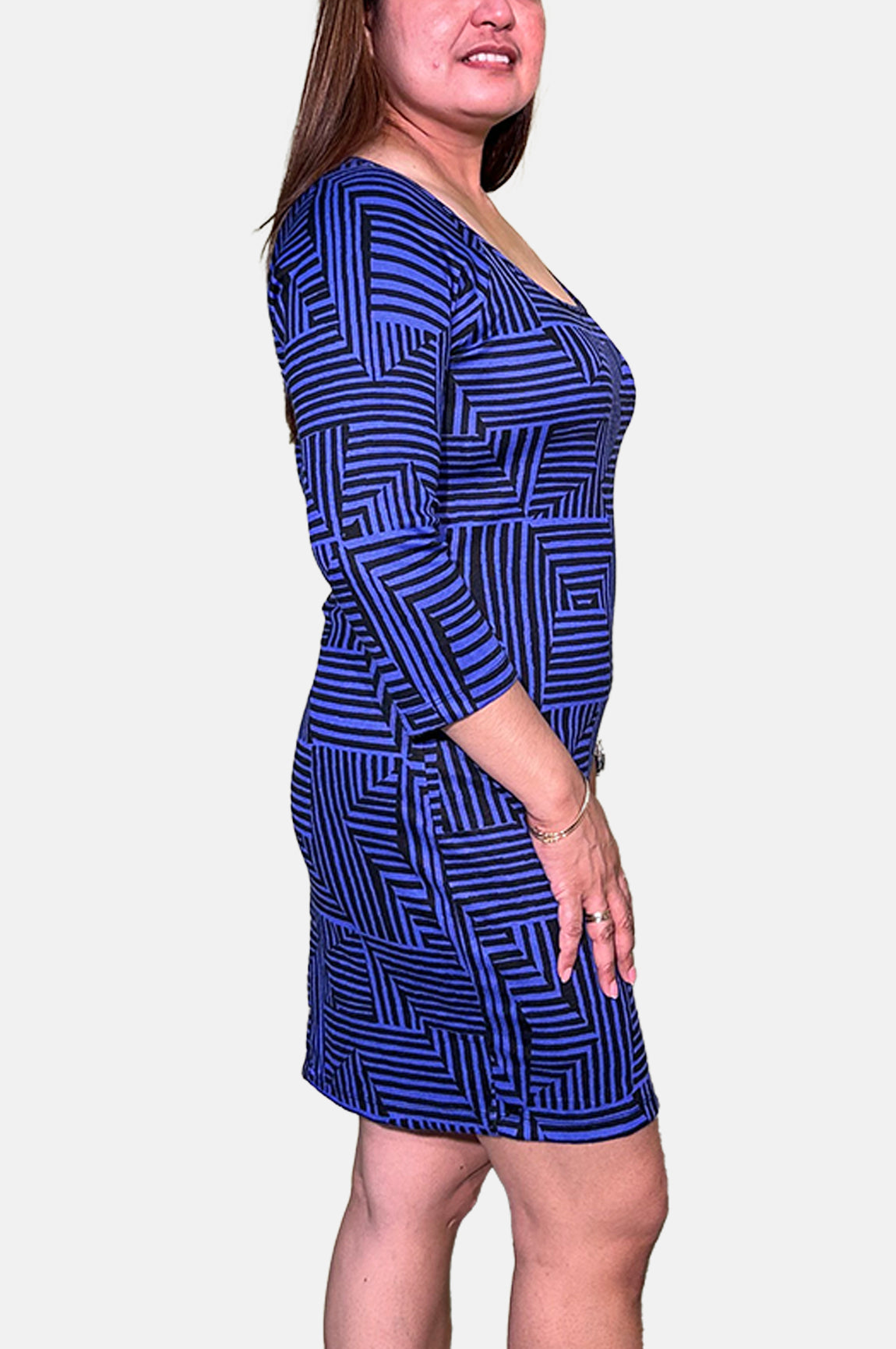 Be Bop Women 3/4 Sleeve Dress JFK45005750