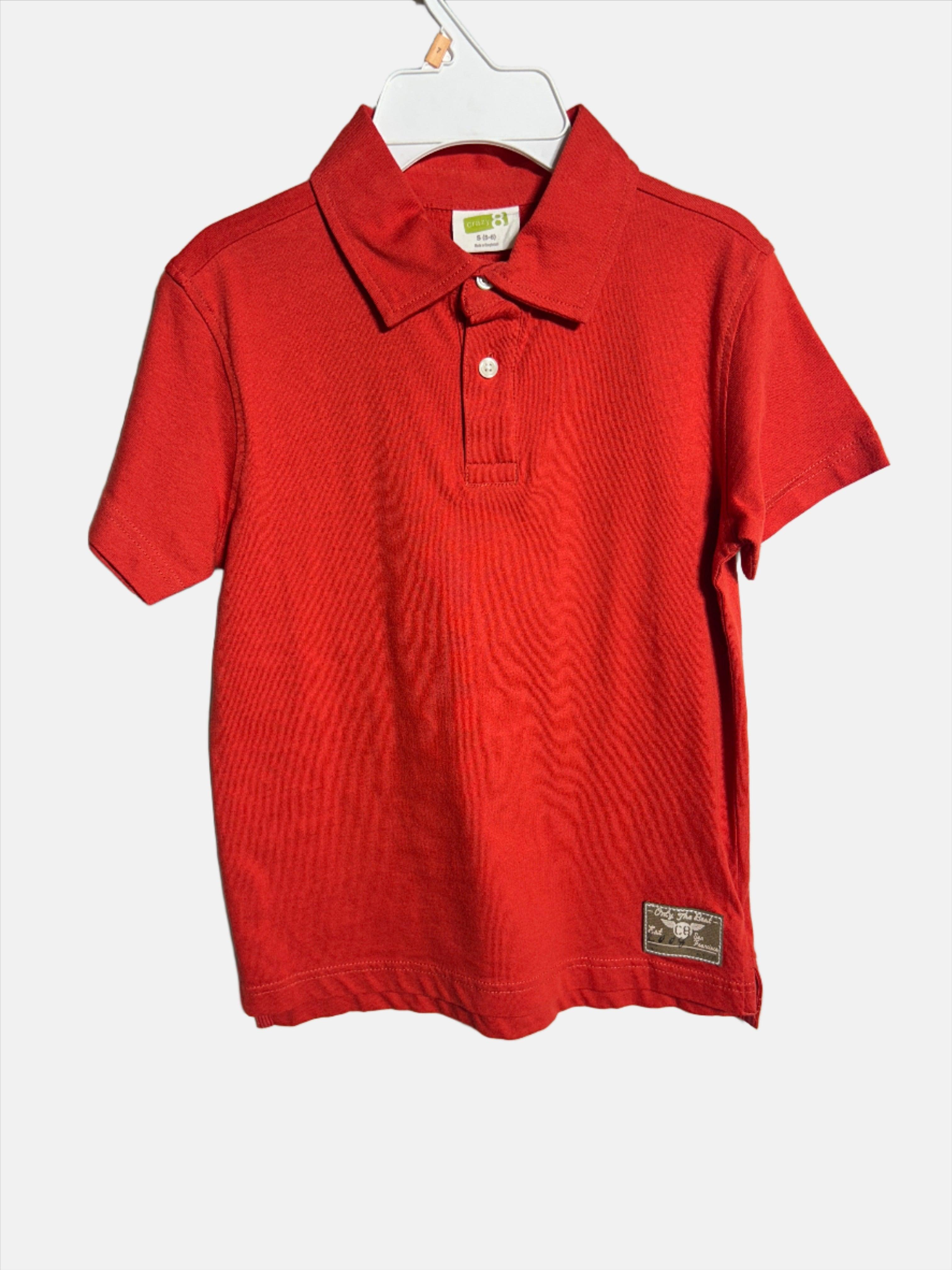 T-SHIRT POLO CRAZY8 RED-S(5-6) POUR GARÇONS 241160759 241160756