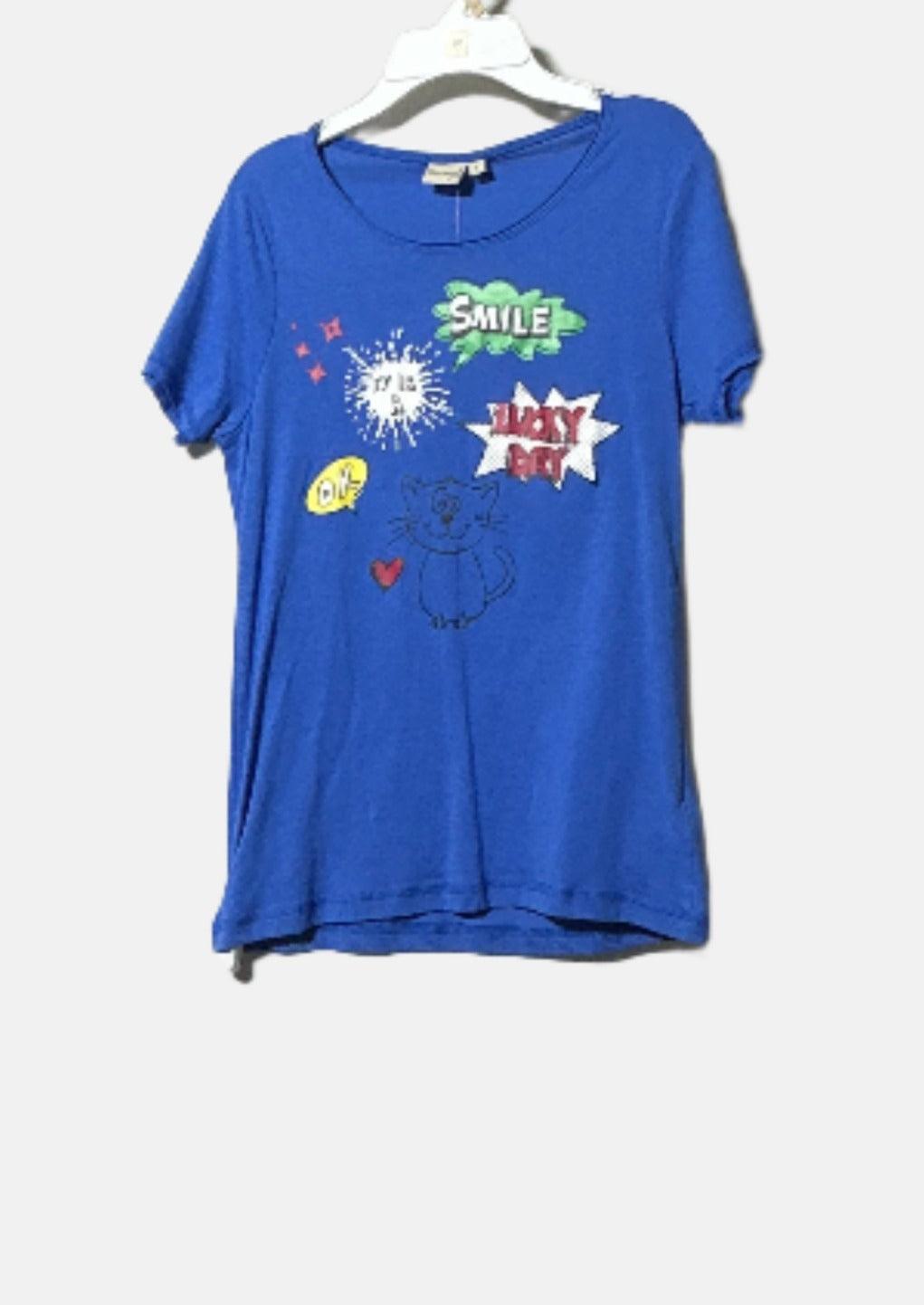 تي شيرت أزرق للفتيات السبعة مقاس 50434 X