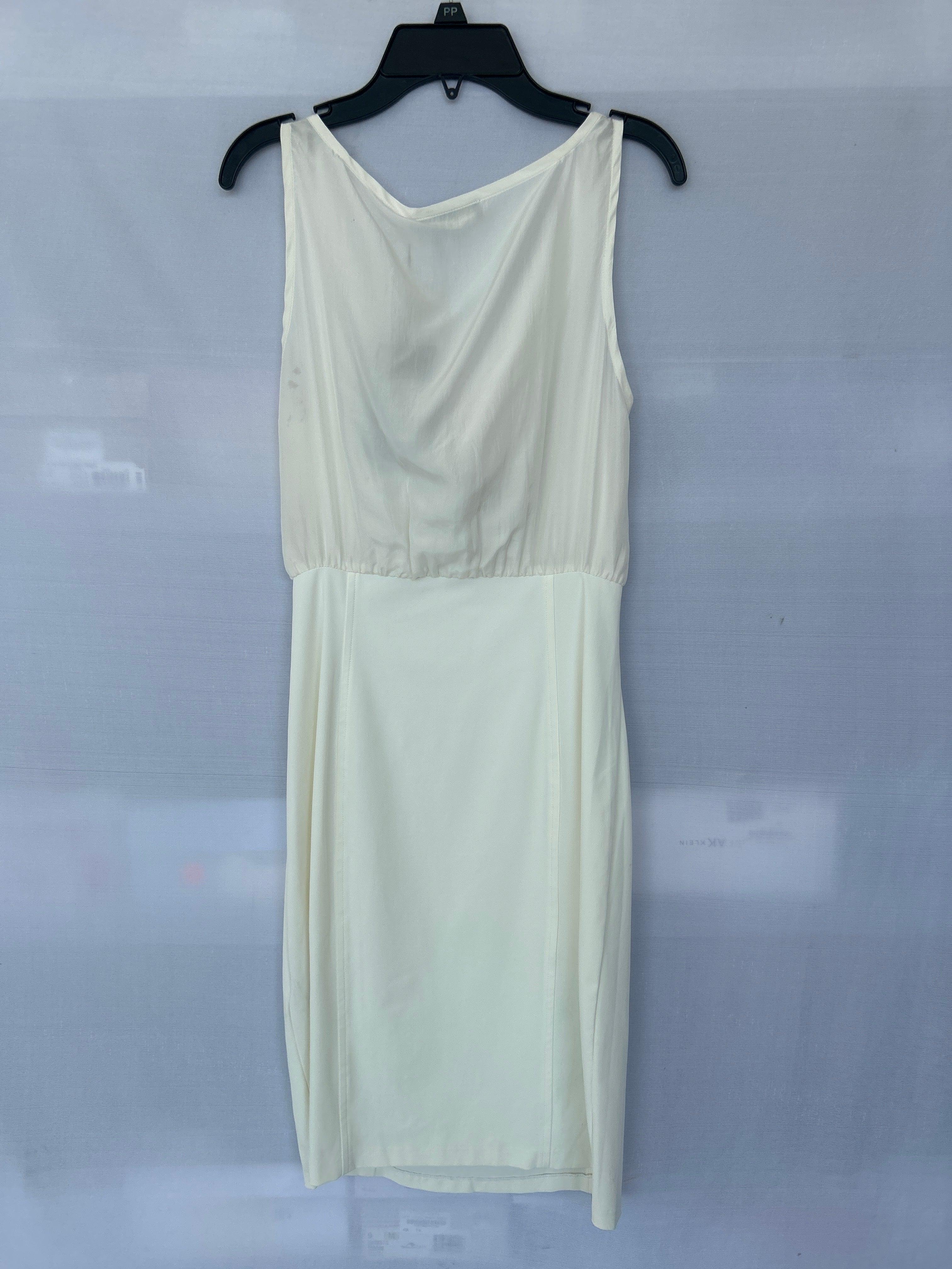 Robe blanche sans manches pour femme Trussardi Col-101 661250