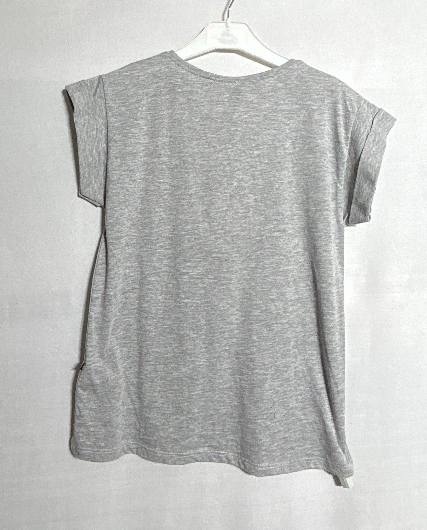 T-SHIRT FILLE PLEASE SS 1029 GRIS-S