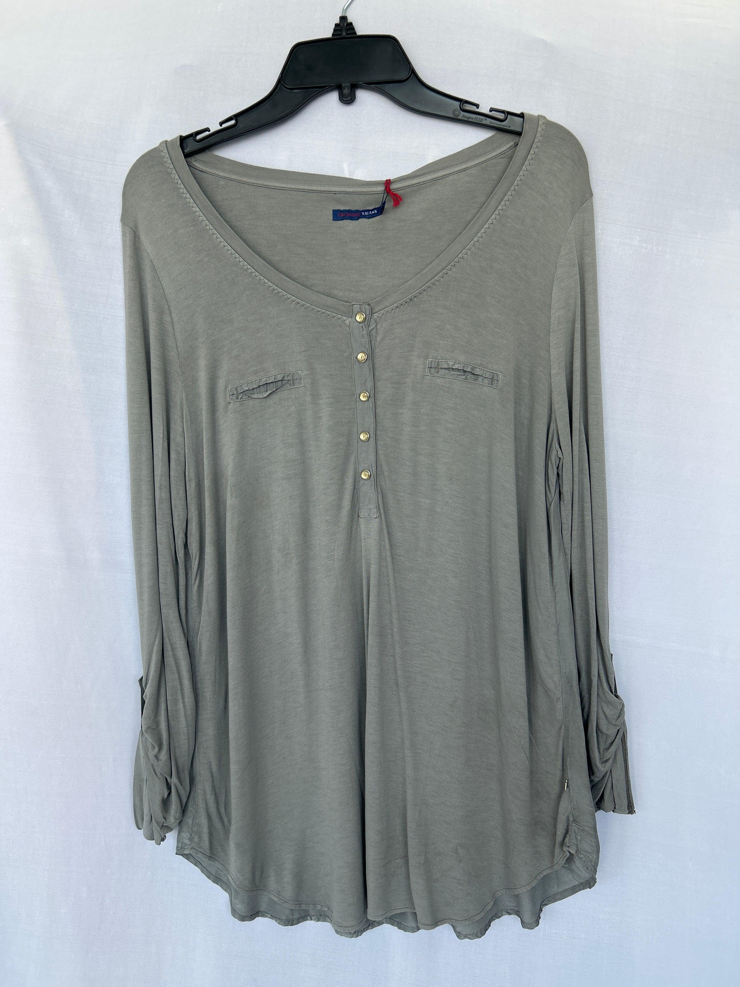 بلوزة نسائية بأكمام طويلة من L Col-16 563411 Trussardi