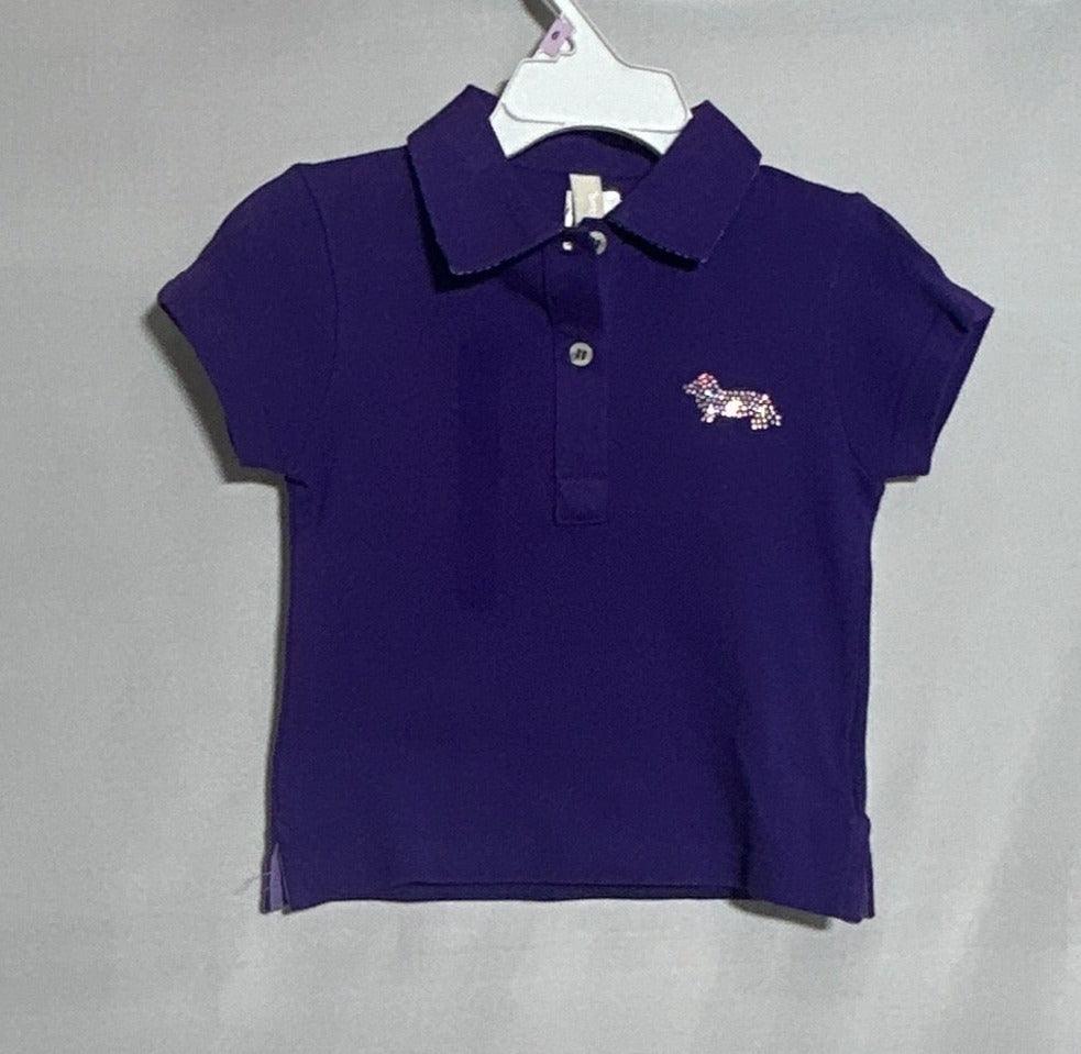 HARMONT&BLAIN GIRL POLO T-SHIRT JGL170 PRPL-24/38M