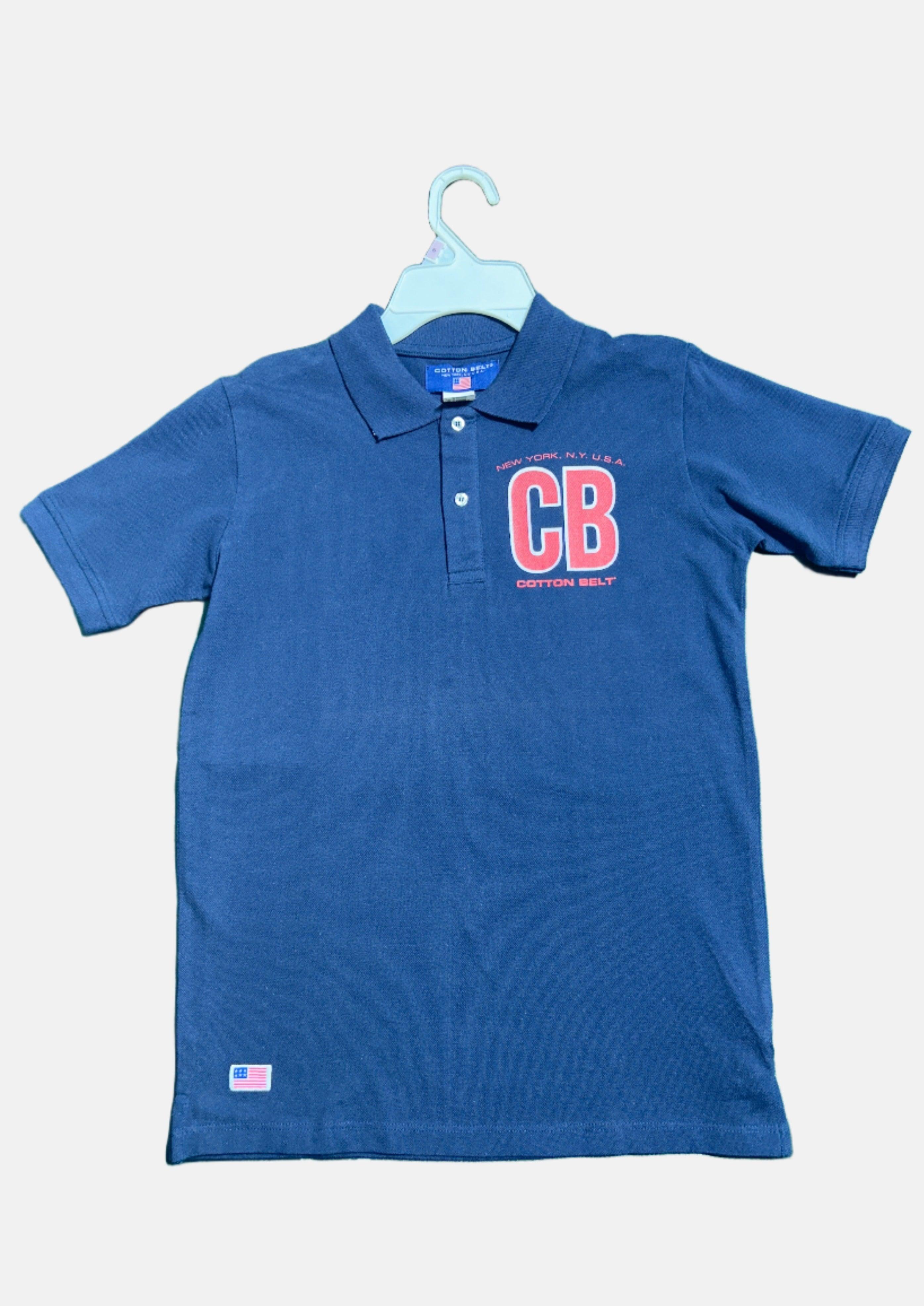 COTTON BELT NVY-14Y BOY POLO T-SHIRT