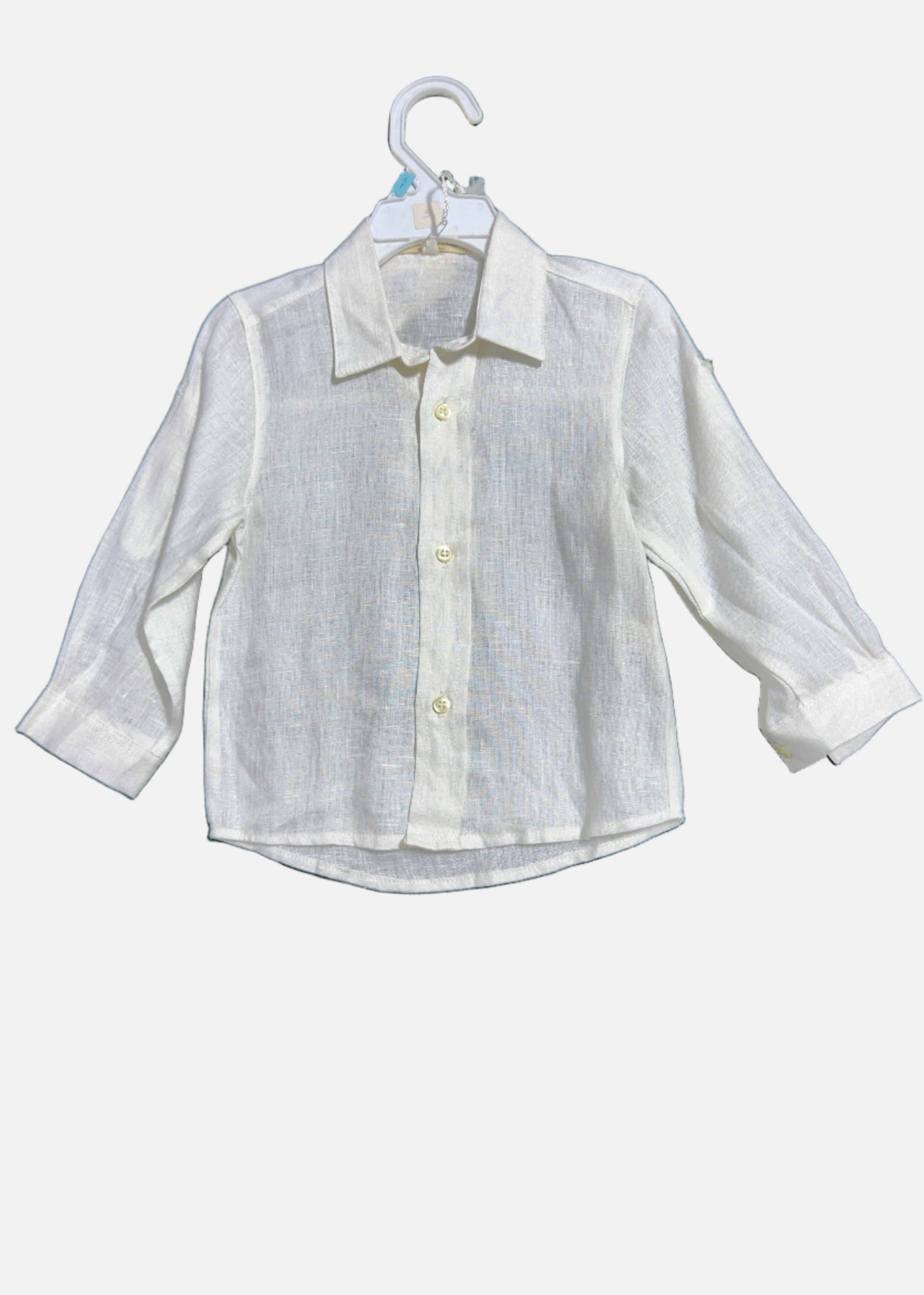 MON DOU DOU WHT-12M BOY SHIRT 709G