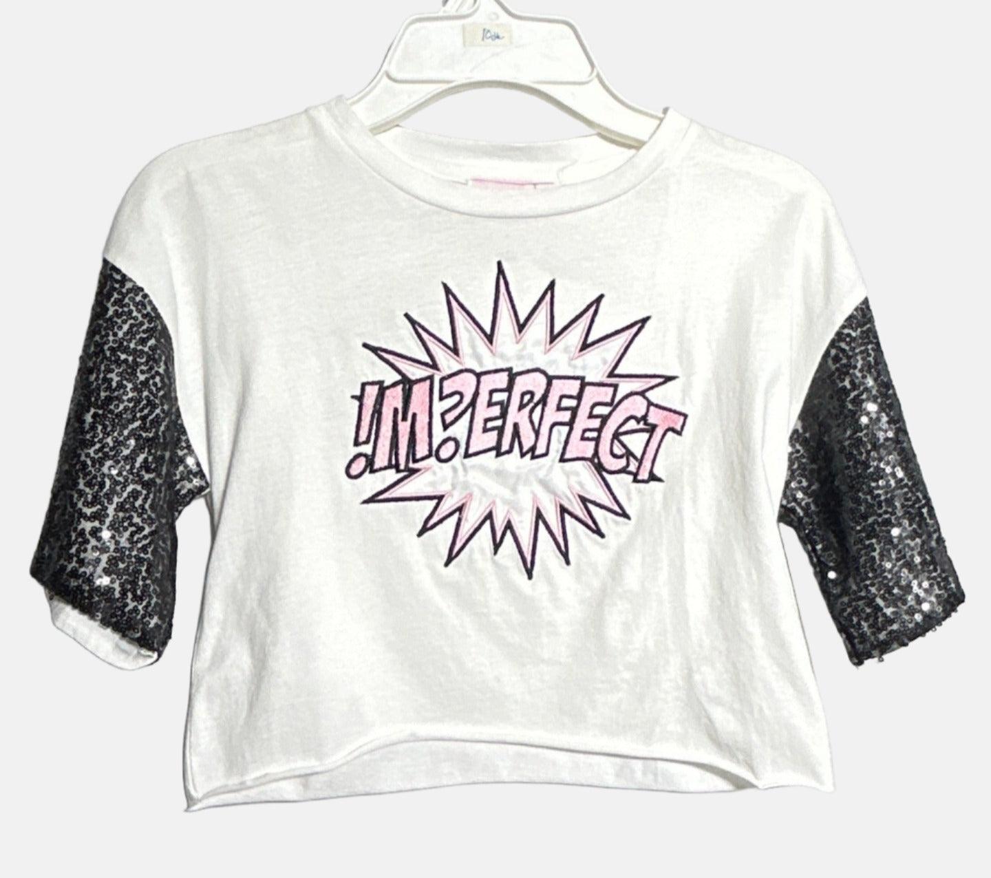 IM?ERFECT GIRL TOP 2245M0036 WHITE BLACK