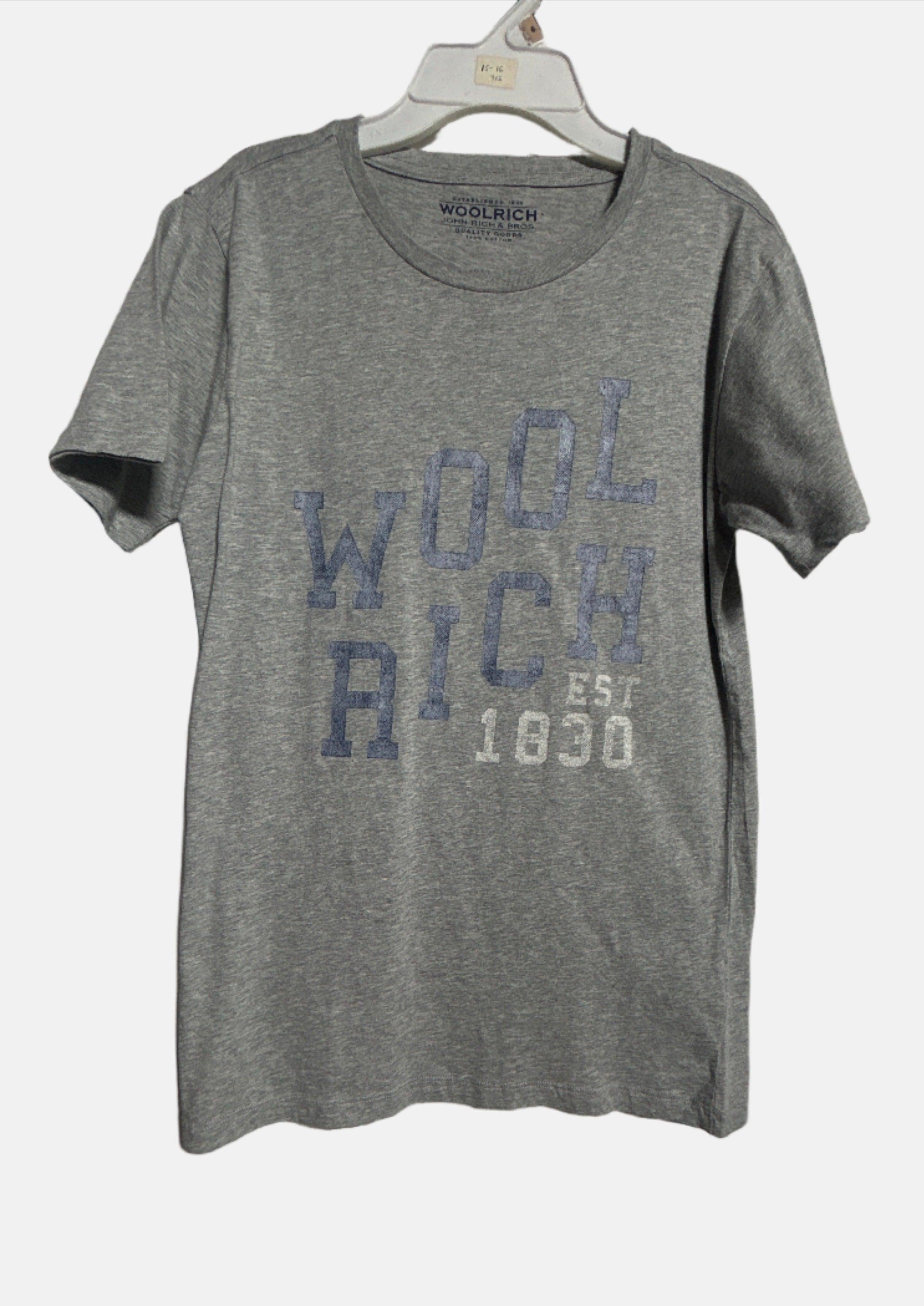 WOOLRICH GREY-14 BOYS SS T-SHIRT 1637