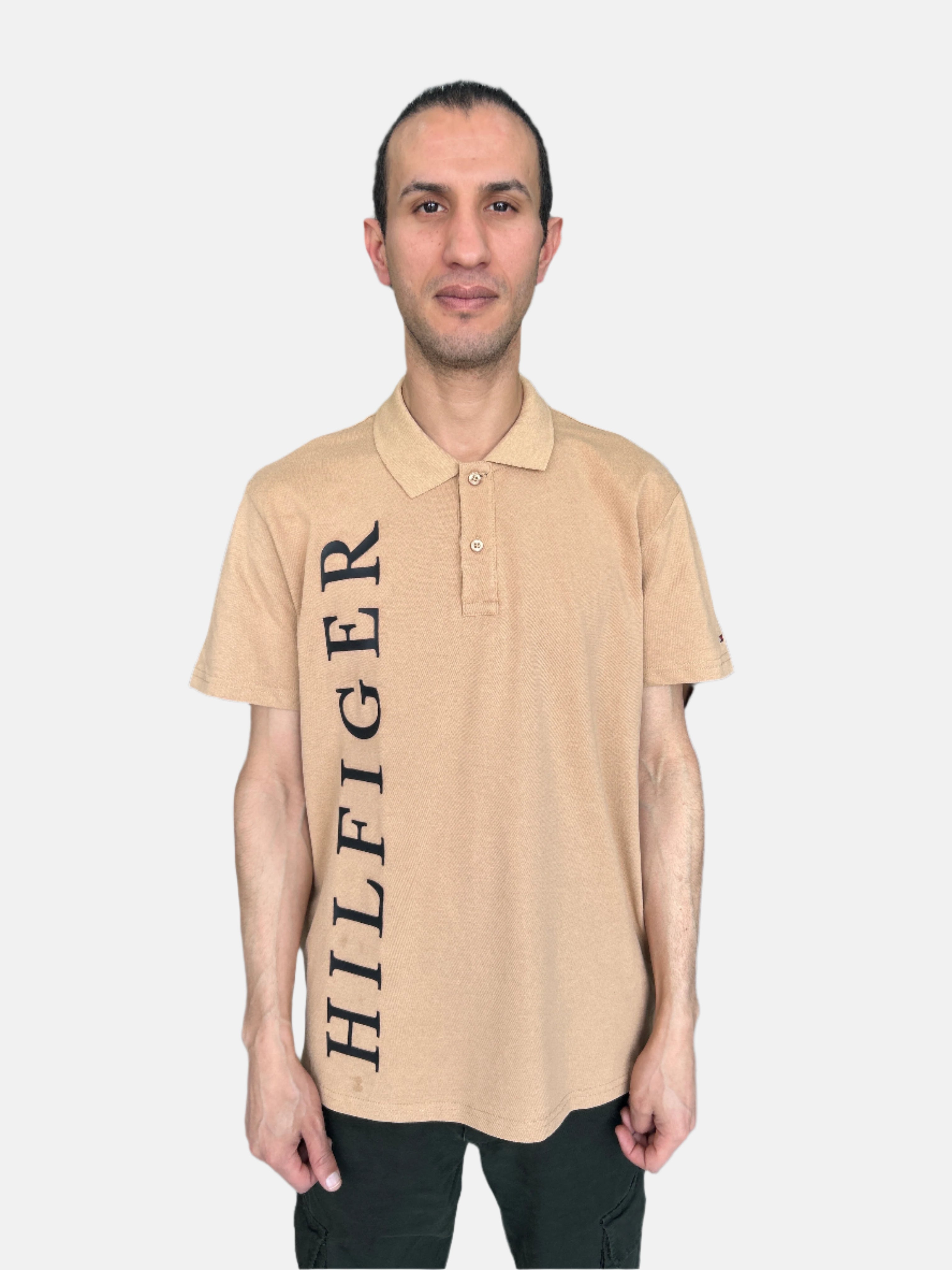 Tommy Hilfiger Men Polo T-Shirt Beige 2526