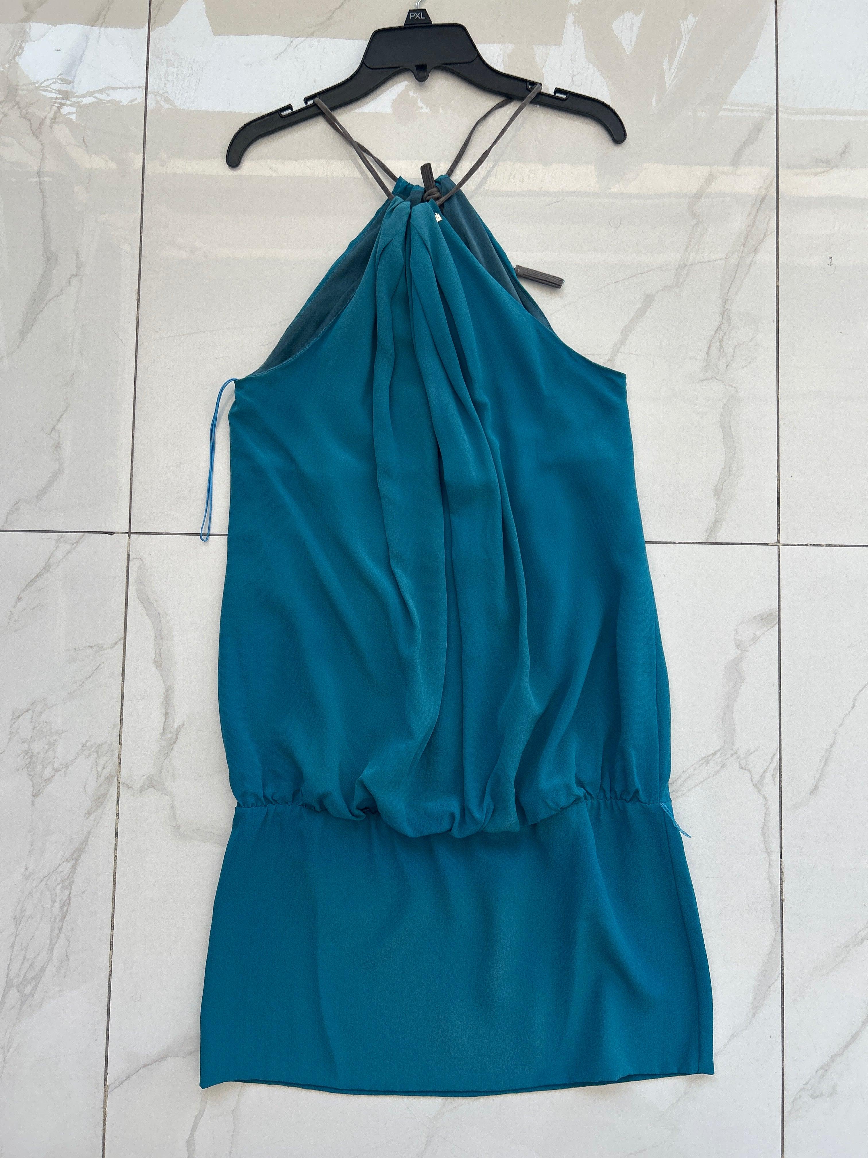 40-Blue Col-71 561017 Trussardi Robe sans manches pour femme