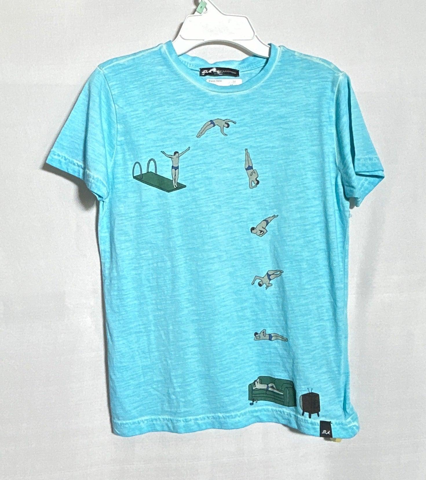 D.A DANIELE ASESSANDRINI BOYS T-SHIRT SS BLUE-8Y