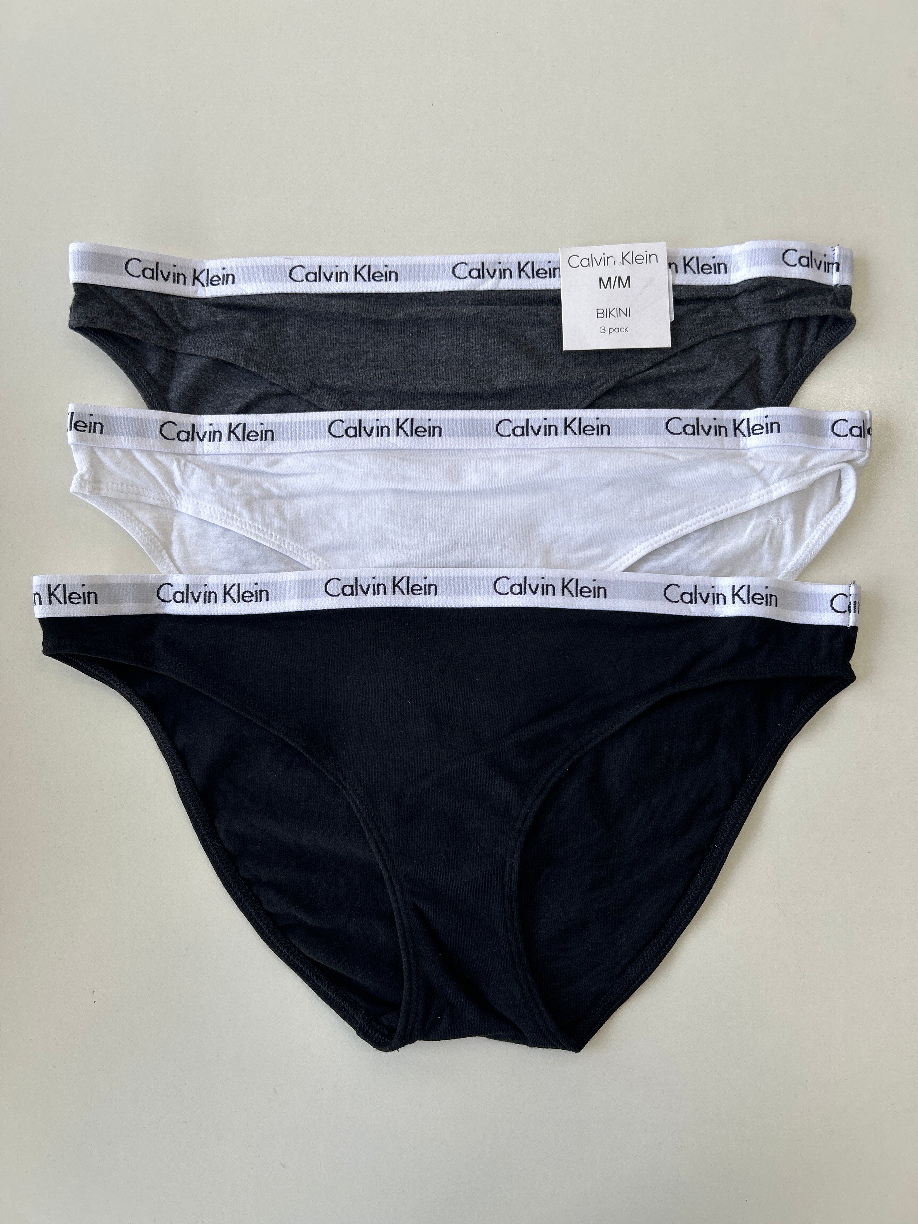 Lot de 3 culottes bikini M Calvin Klein