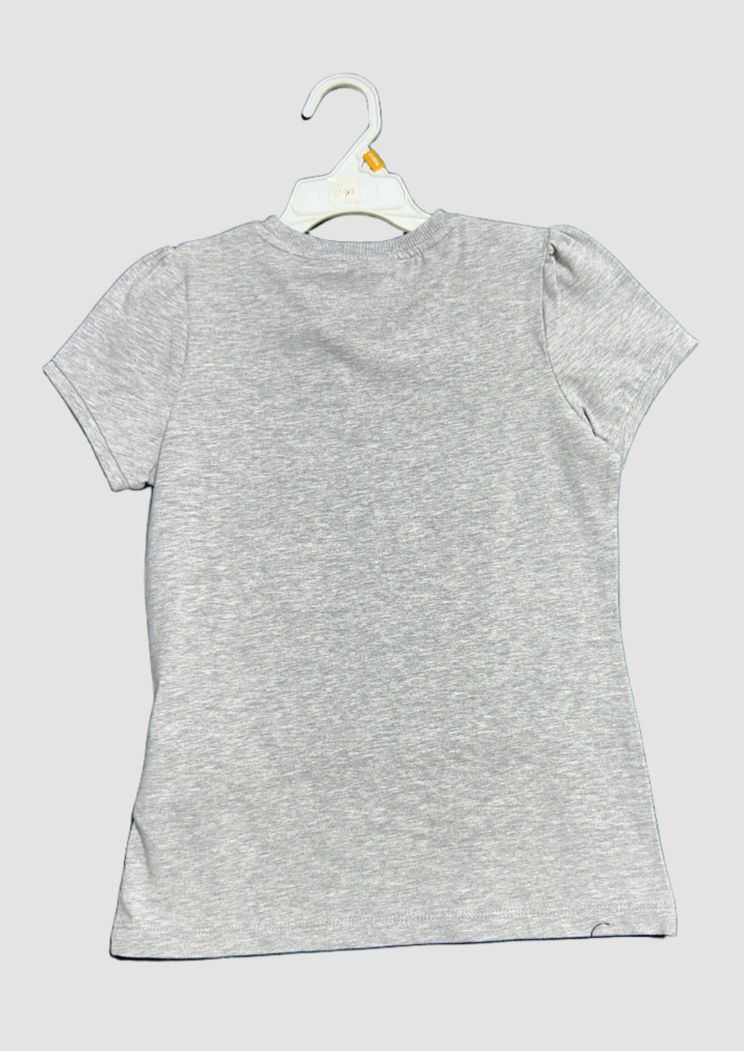MINIFIX GREY-12Y GIRL RN T-SHIRT